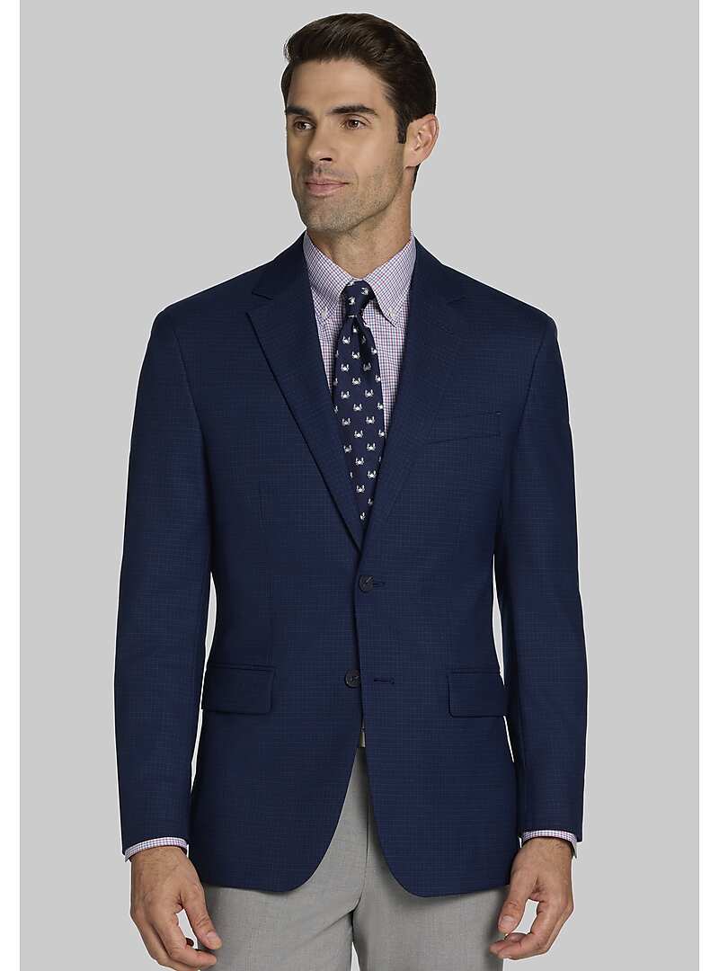 Traveler Collection Tailored Fit Check Sportcoat - Big & Tall - New ...