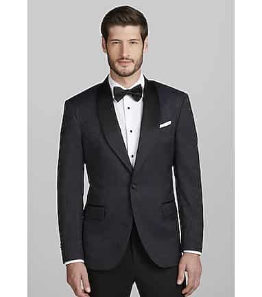 Jos a bank blue blazer top