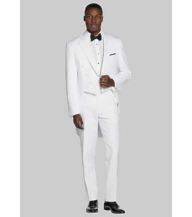 Mens white formal dinner on sale jacket