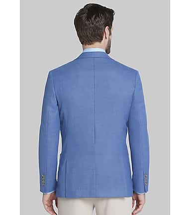 Men s Jos. A. Bank Slim Fit Check Sportcoat Clearance at Jos. A. Bank Blue Size 44 Long