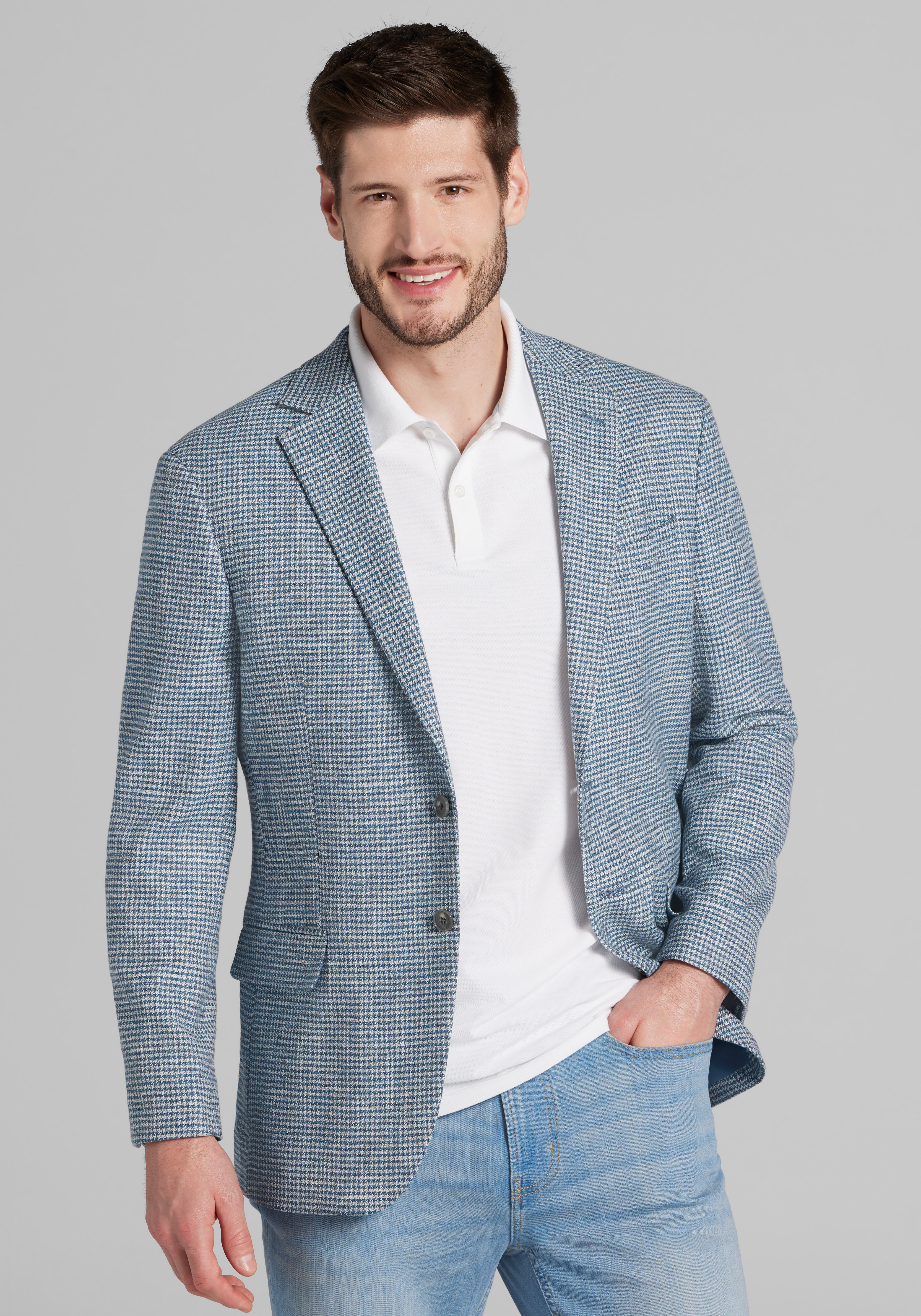 Men's Sportcoats, Jos. A. Bank Tailored Fit Houndstooth Sportcoat - Jos A Bank