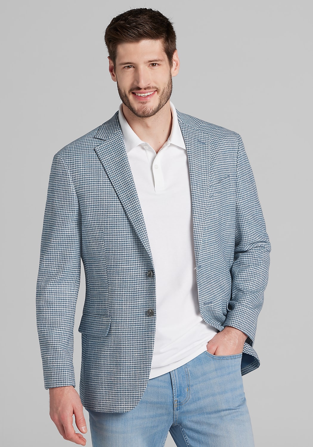 Jos. A. Bank Tailored Fit Houndstooth Sportcoat CLEARANCE