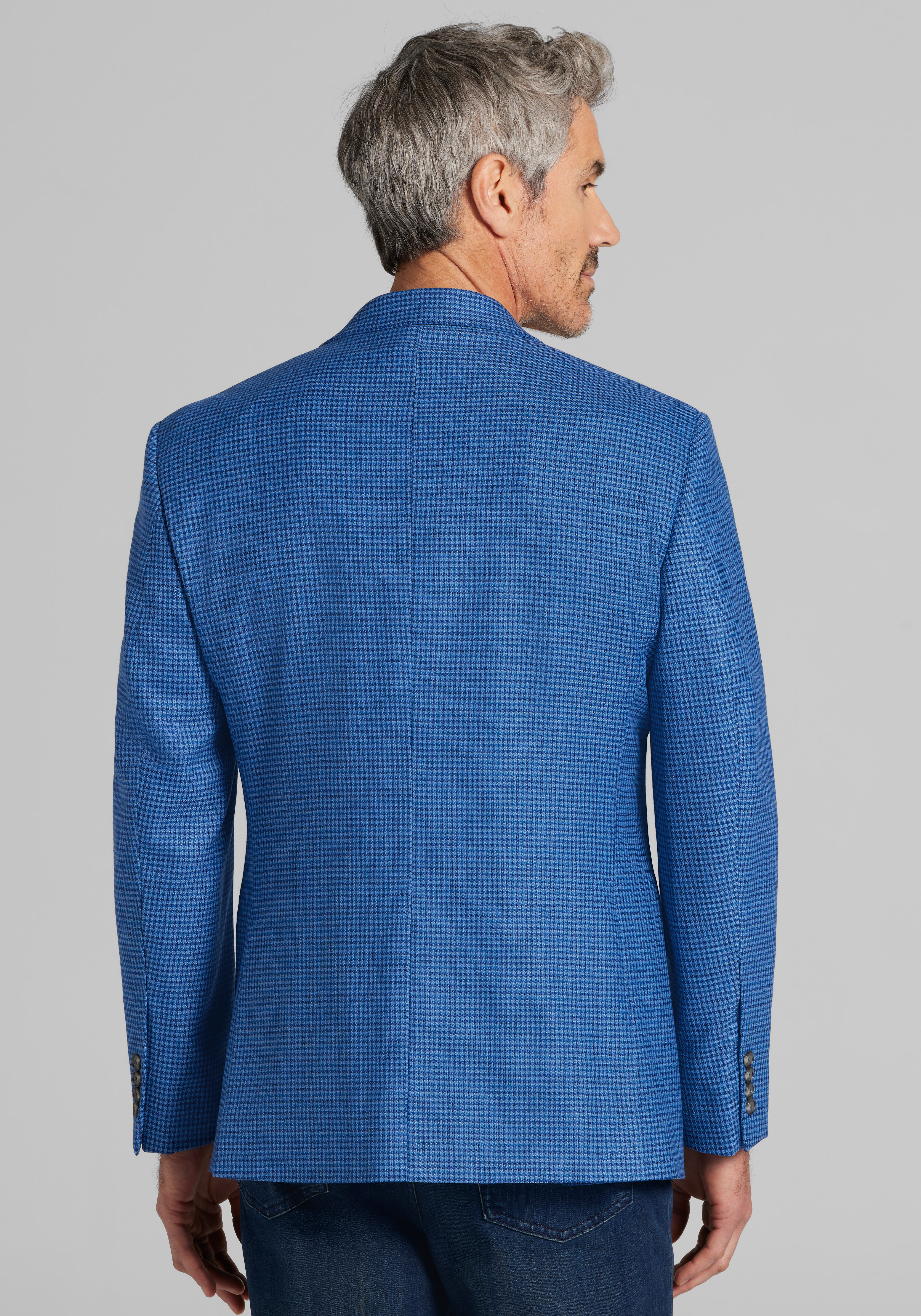 Jos. A. Bank Traditional Fit Shepherd's Check Sportcoat CLEARANCE