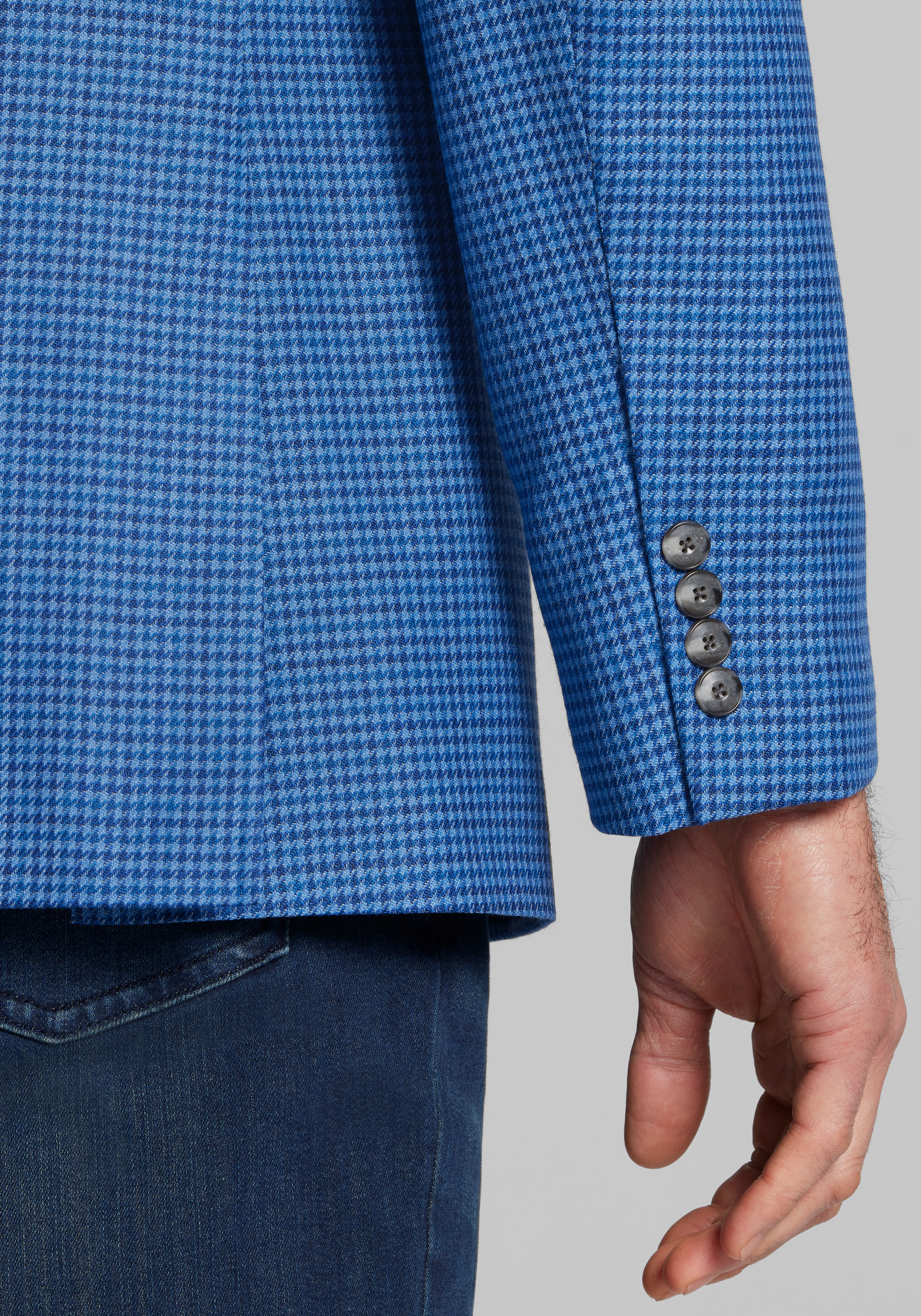 Jos. A. Bank Traditional Fit Shepherd's Check Sportcoat CLEARANCE