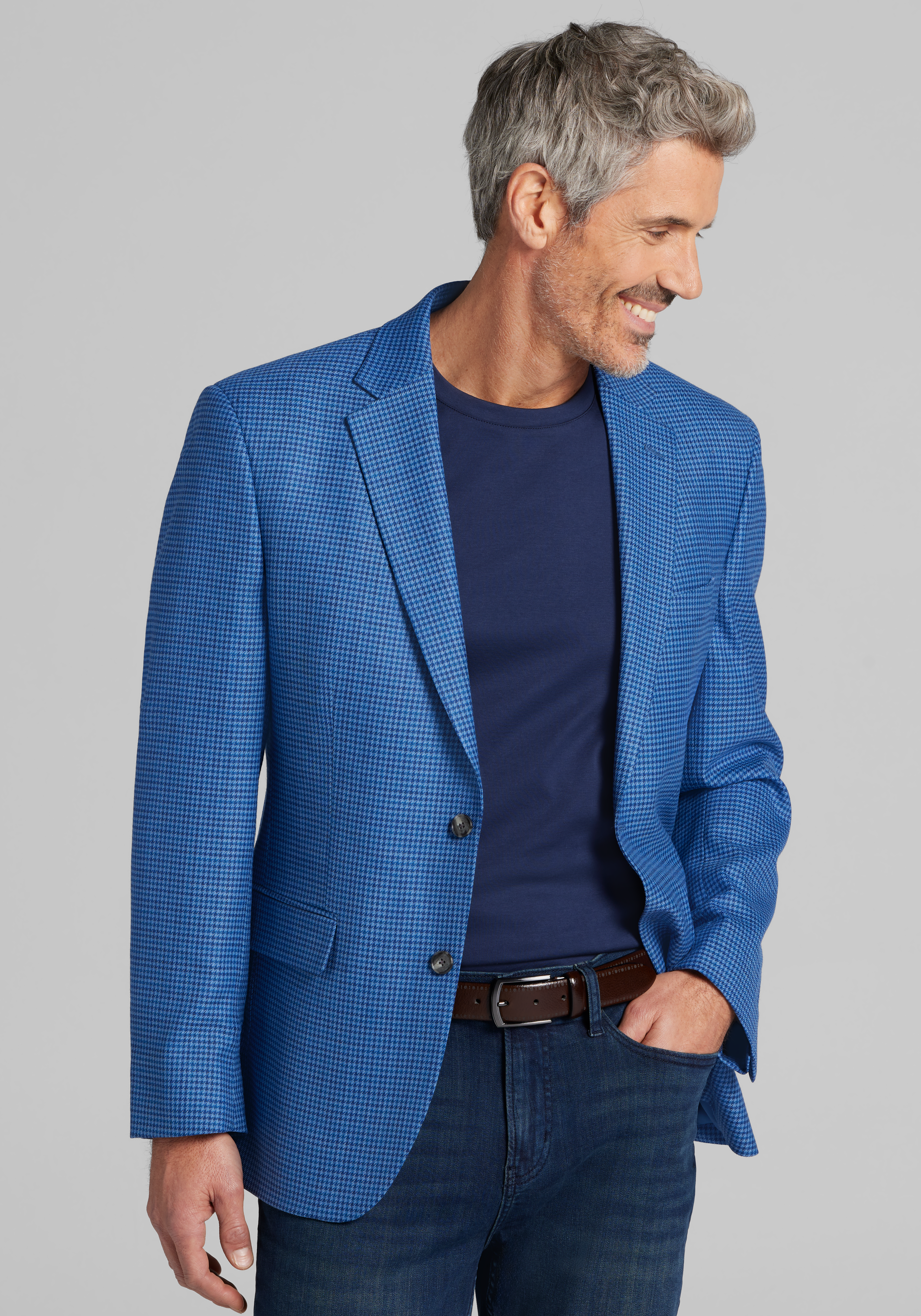Jos. A. Bank Tailored Fit Plaid Comfort Fit Stretch Sportcoat - Jos. A. Bank Sportcoats | Jos A Bank
