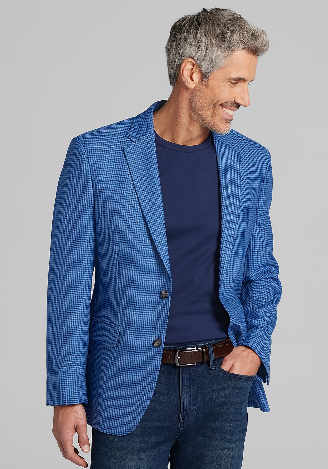 Jos. A. Bank Traditional Fit Shepherd's Check Sportcoat CLEARANCE