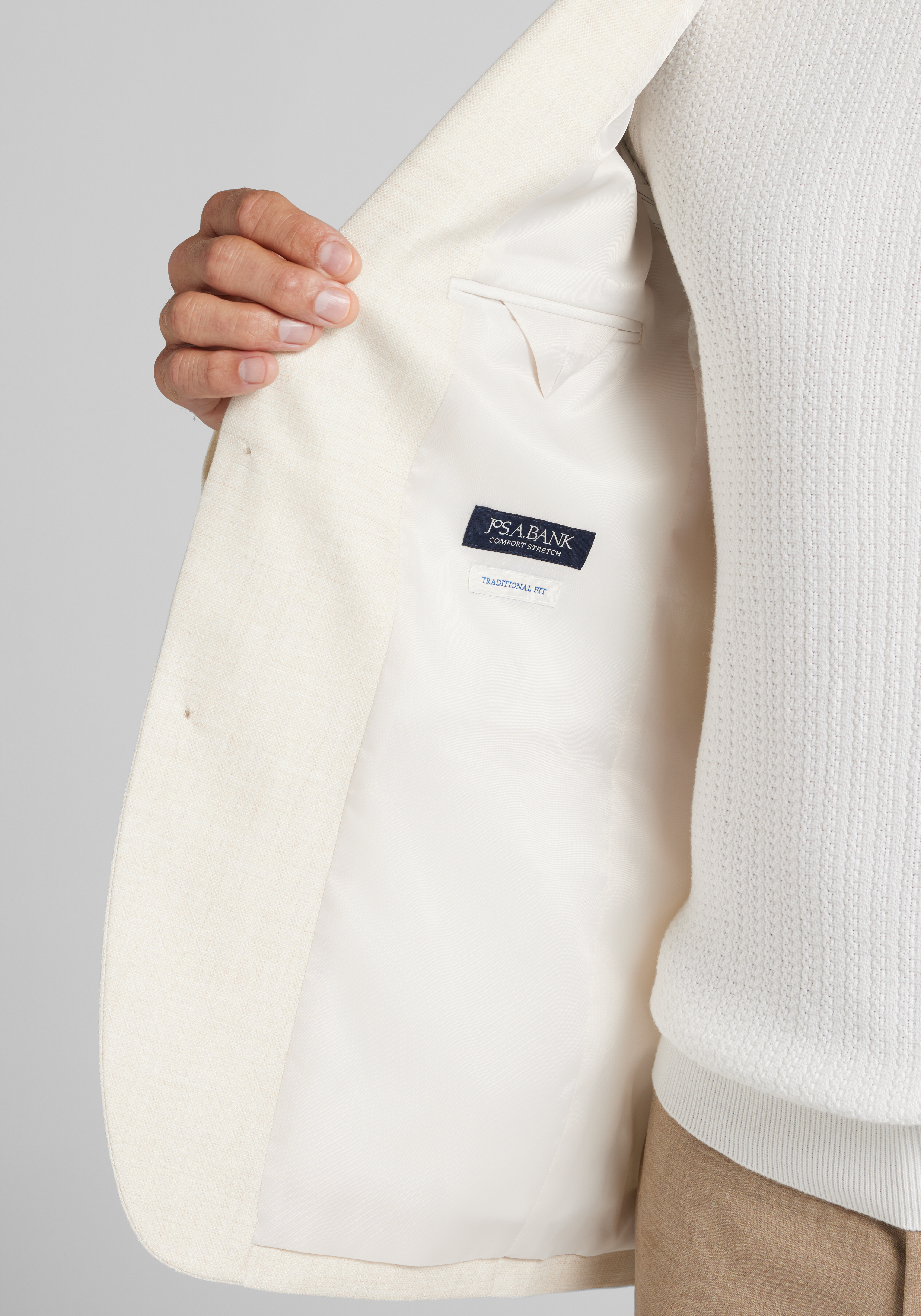 Jos. A. Bank Traditional Fit Textured Comfort Stretch Sportcoat - Big & Tall CLEARANCE