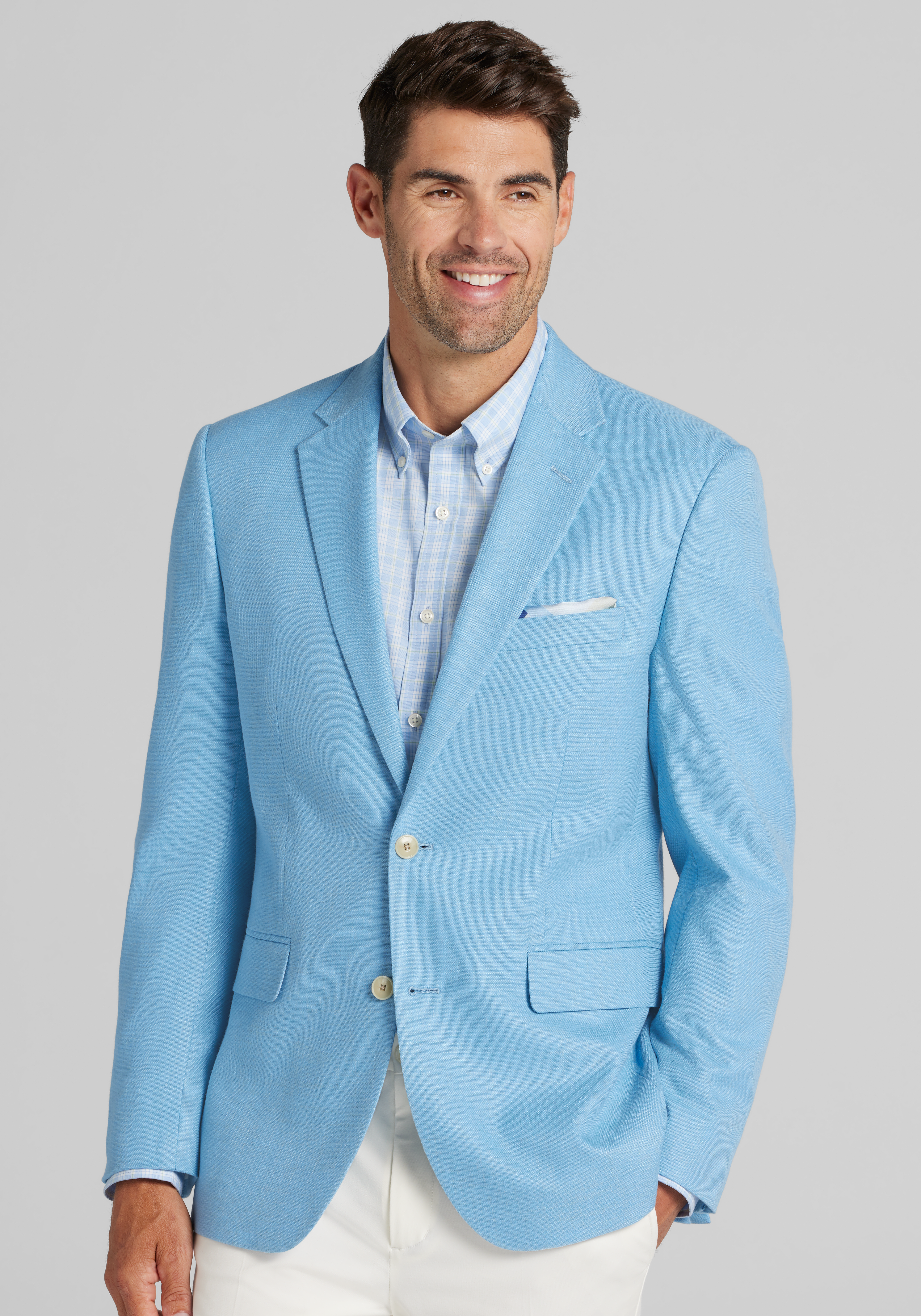 Jos. A. Bank Traditional Fit Textured Comfort Stretch Sportcoat - Big & Tall CLEARANCE