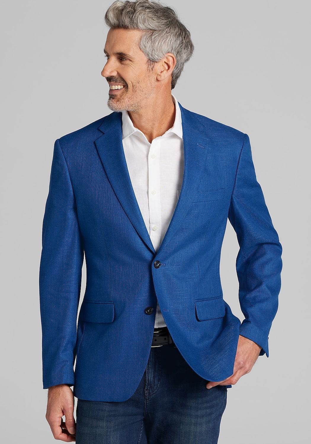 Jos. A. Bank Traditional Fit Textured Comfort Stretch Sportcoat - Big & Tall