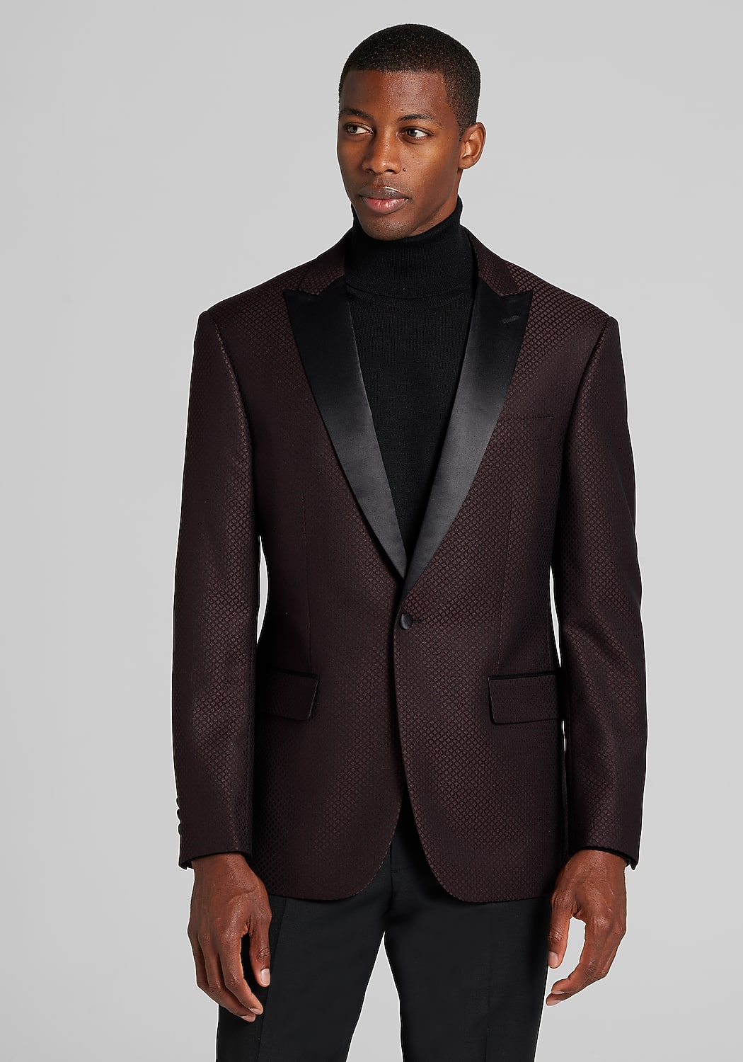 Jos. A. Bank Comfort Stretch Tailored Fit Diamond Dinner Jacket