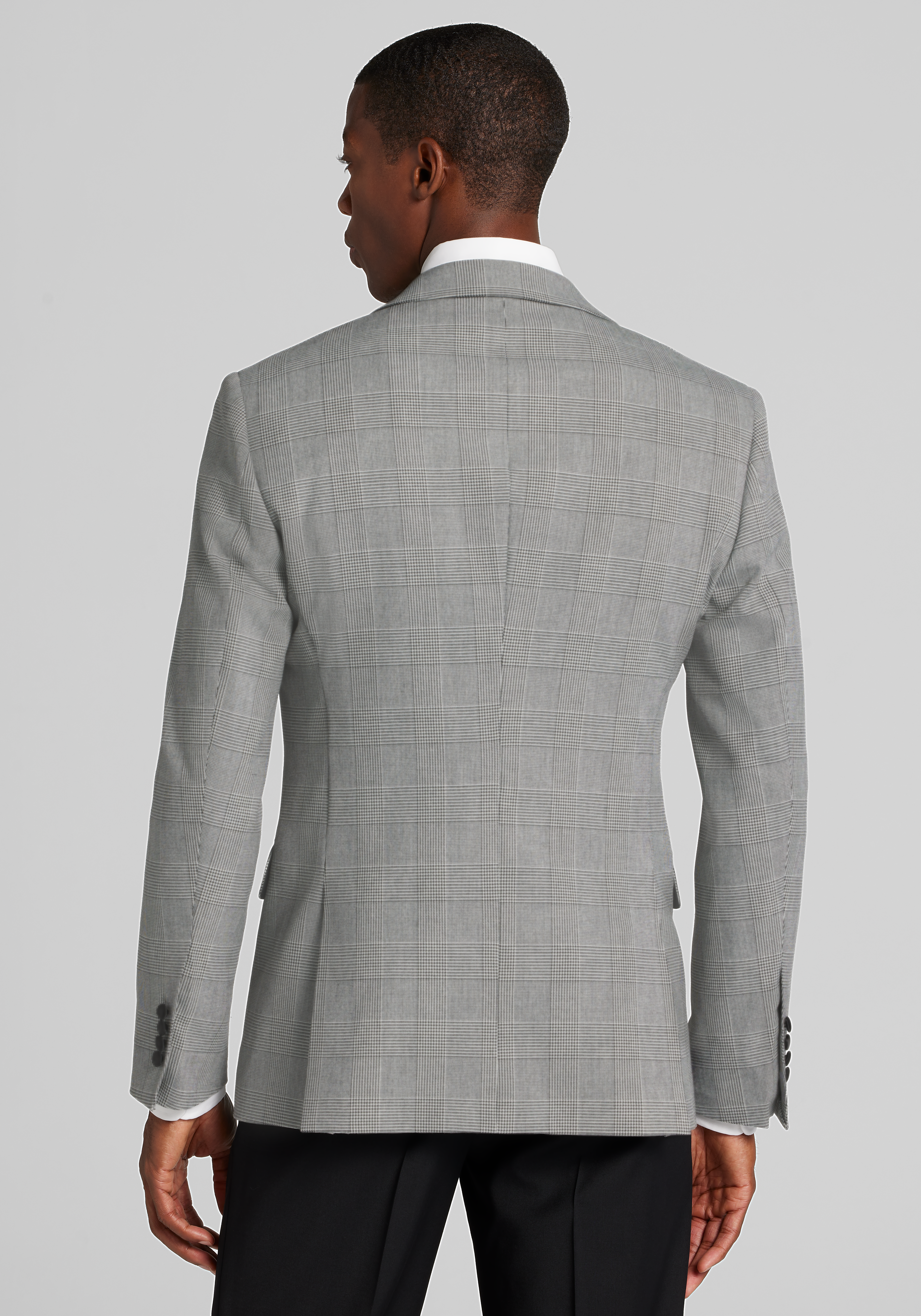 Jos. A. Bank Comfort Stretch Slim Fit Plaid Dinner Jacket CLEARANCE