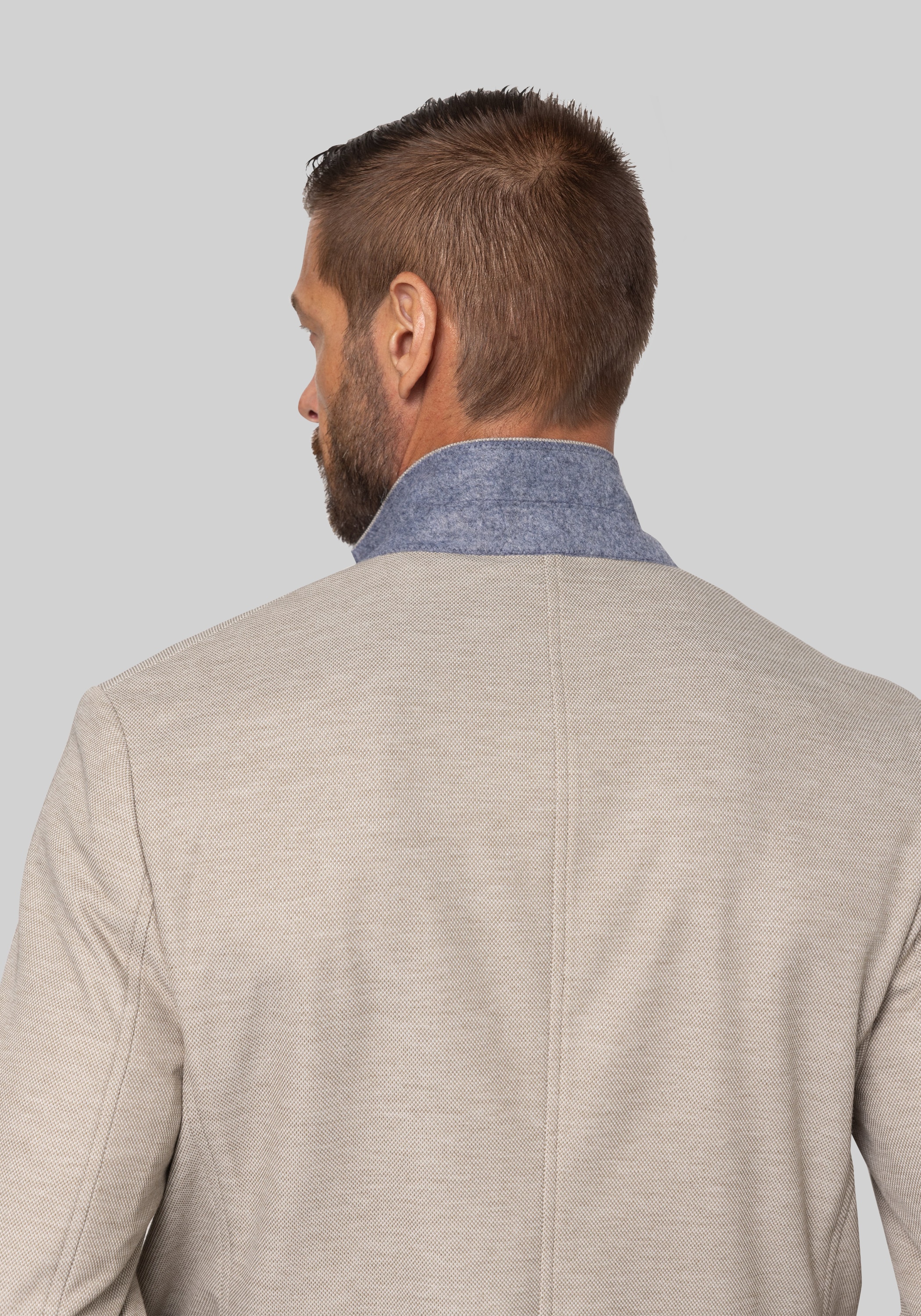 Gruner1949 Tailored Fit Pique Knit 4-Way Stretch Sportcoat