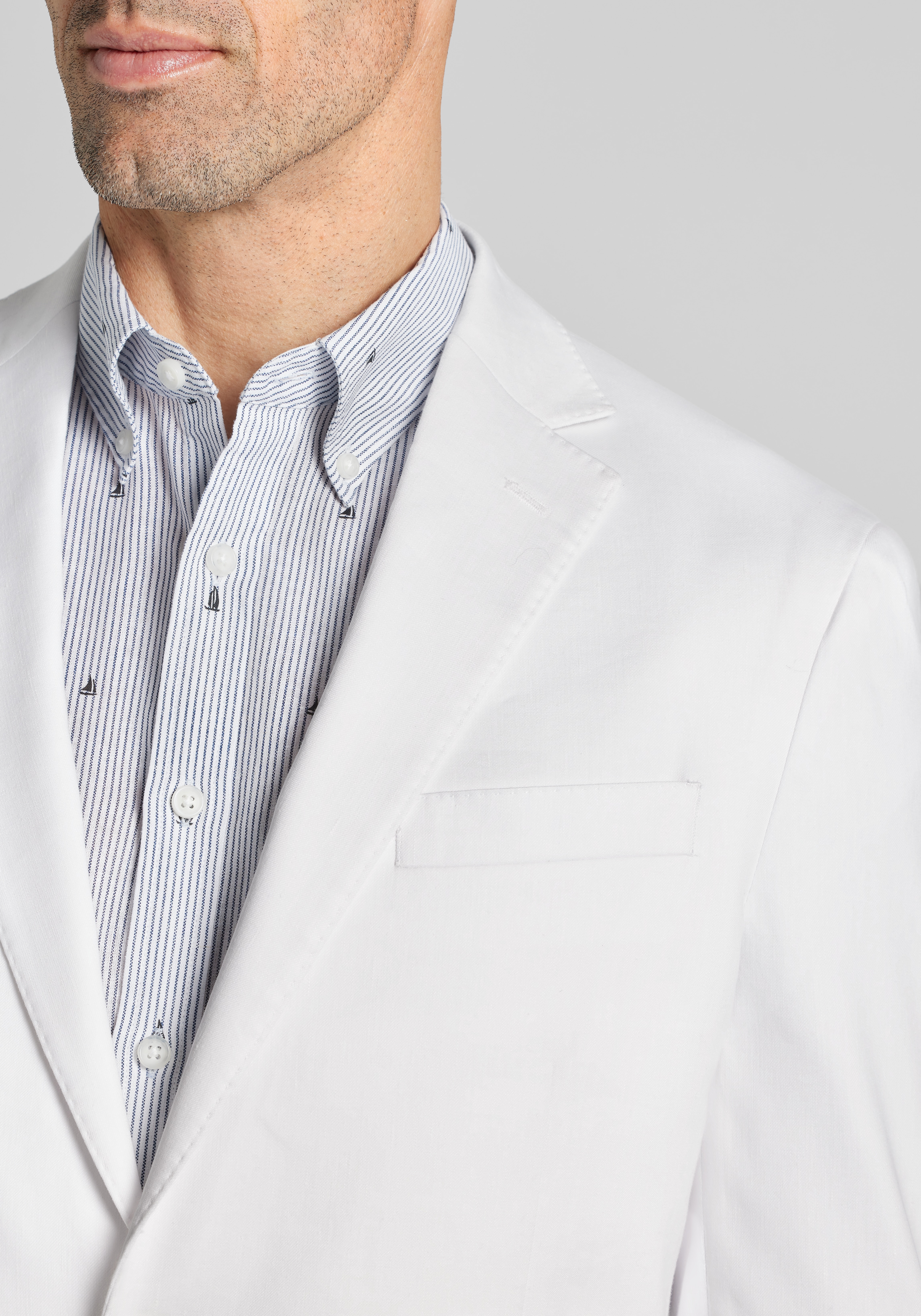 Reserve Collection Tailored Fit Linen-Blend Sportcoat