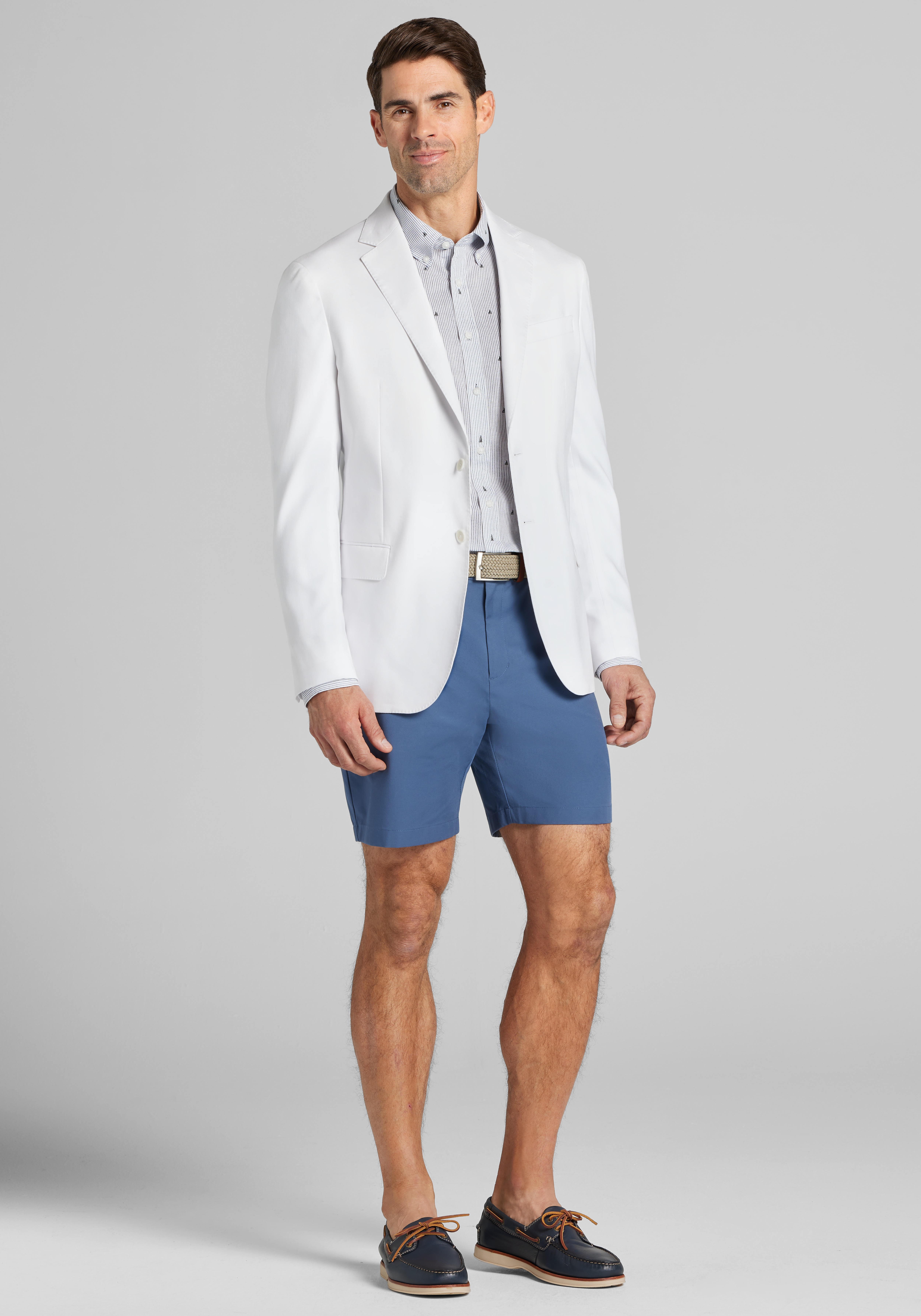 Reserve Collection Tailored Fit Linen-Blend Sportcoat