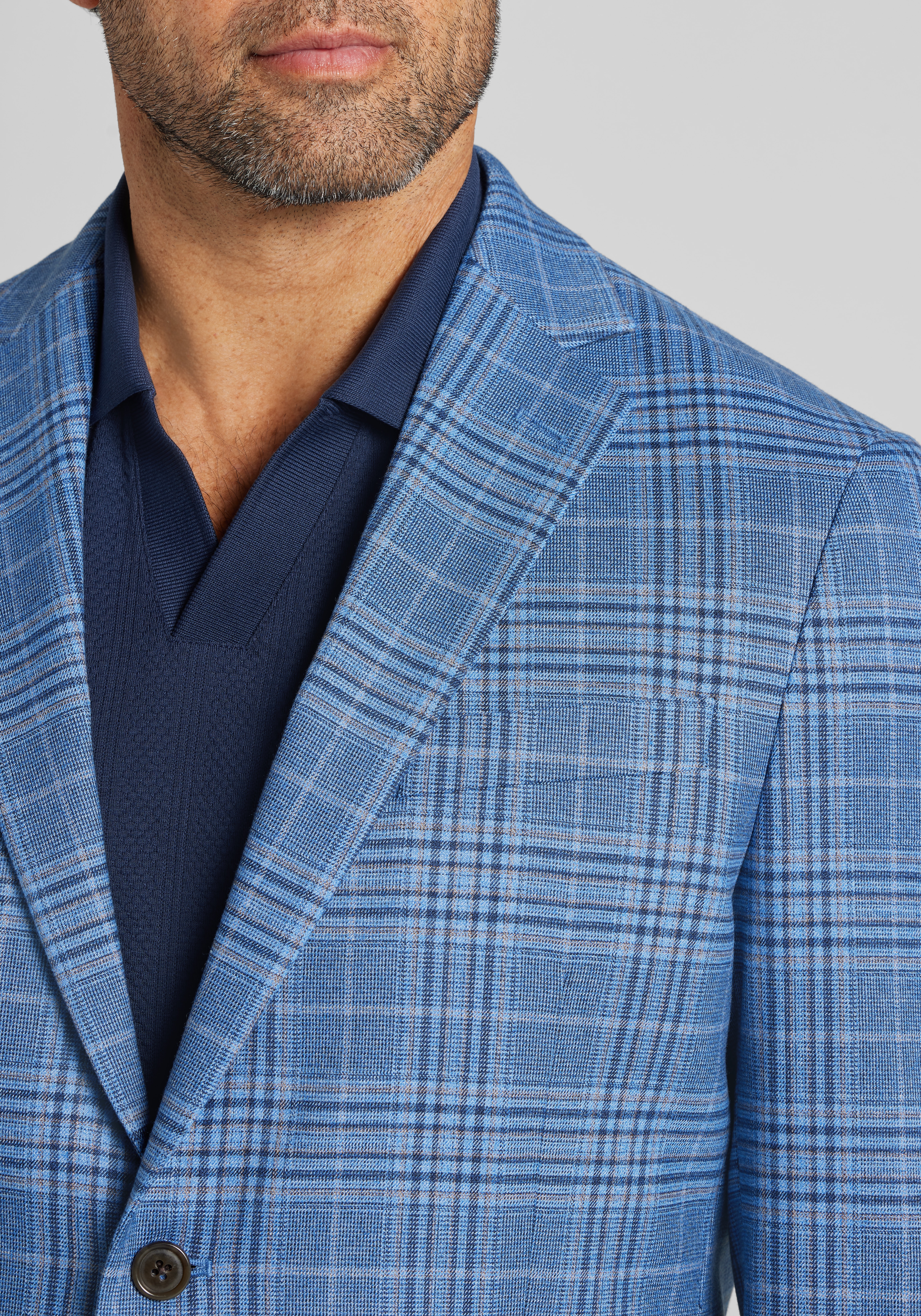 1905 Collection Tailored Fit Plaid Sportcoat