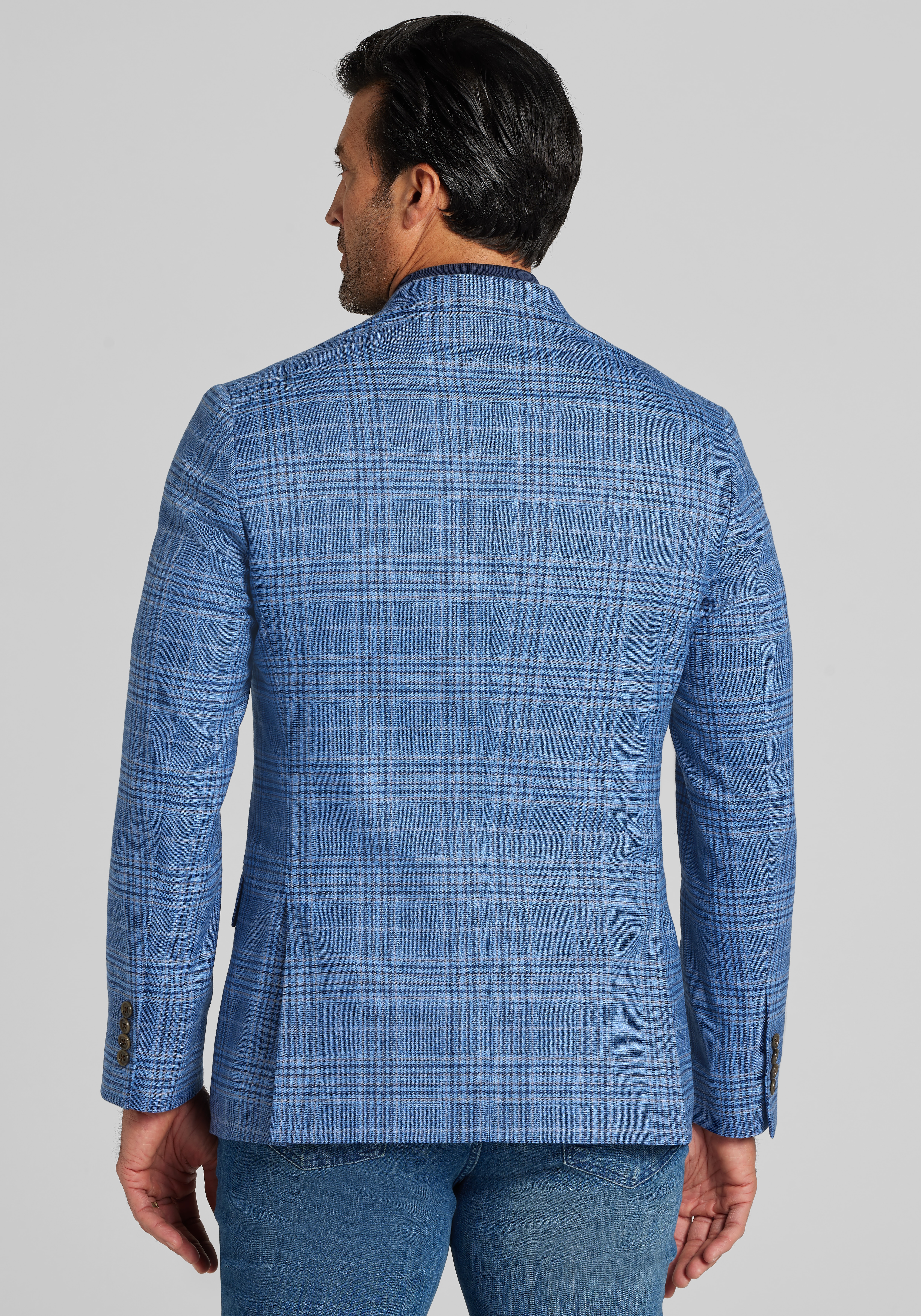 1905 Collection Tailored Fit Plaid Sportcoat