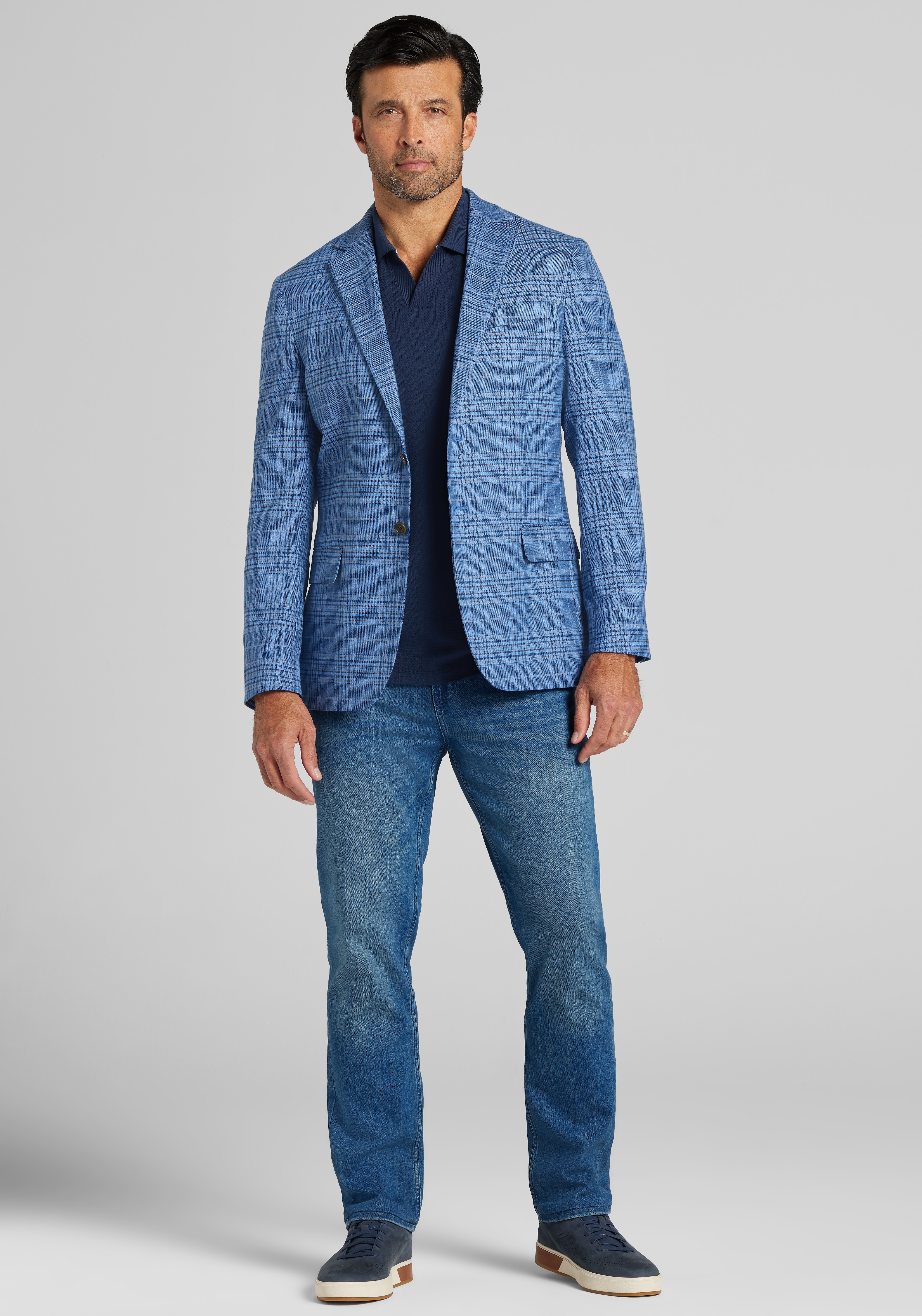 1905 Collection Tailored Fit Plaid Sportcoat