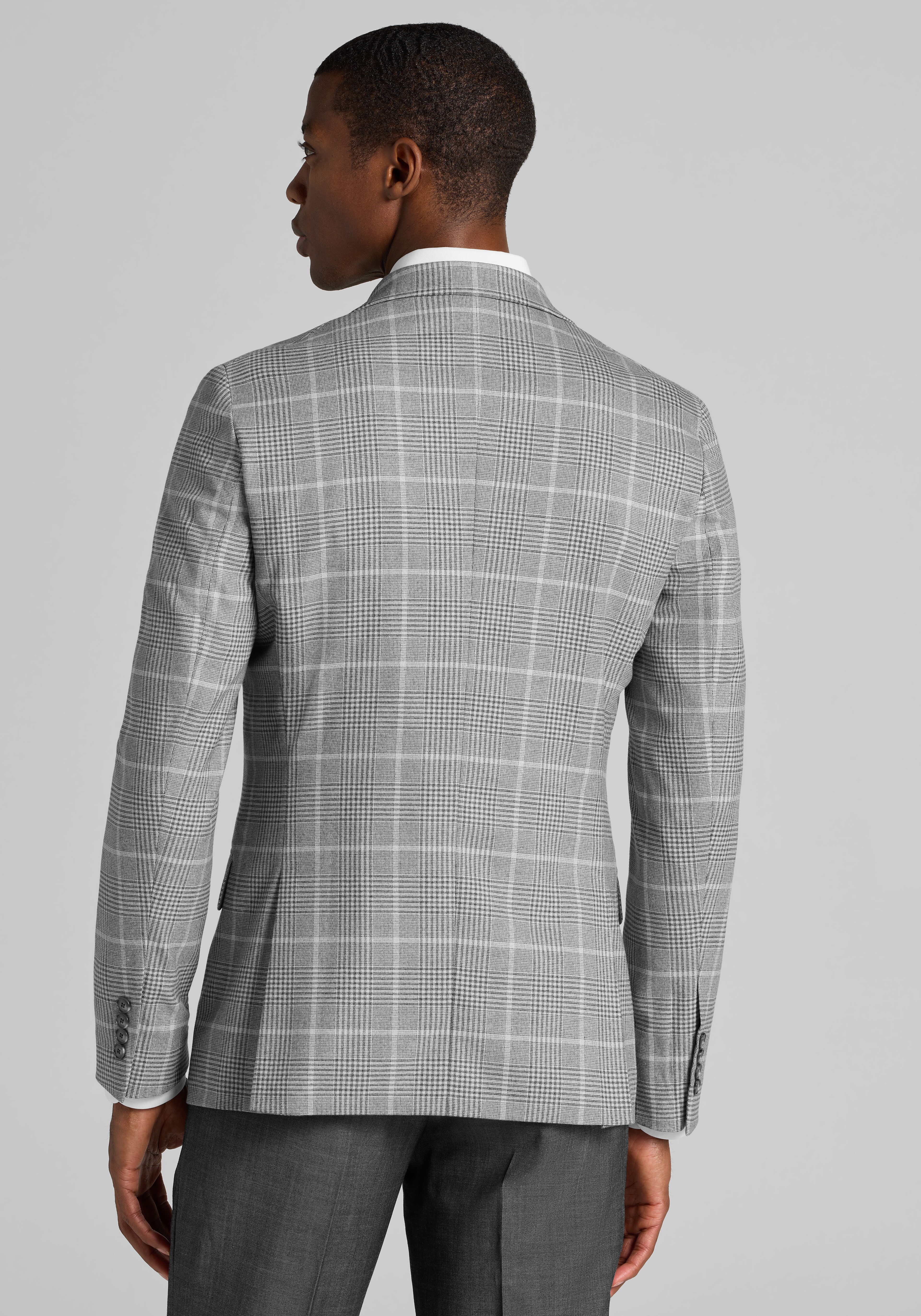 1905 Collection Slim Fit Plaid Sportcoat