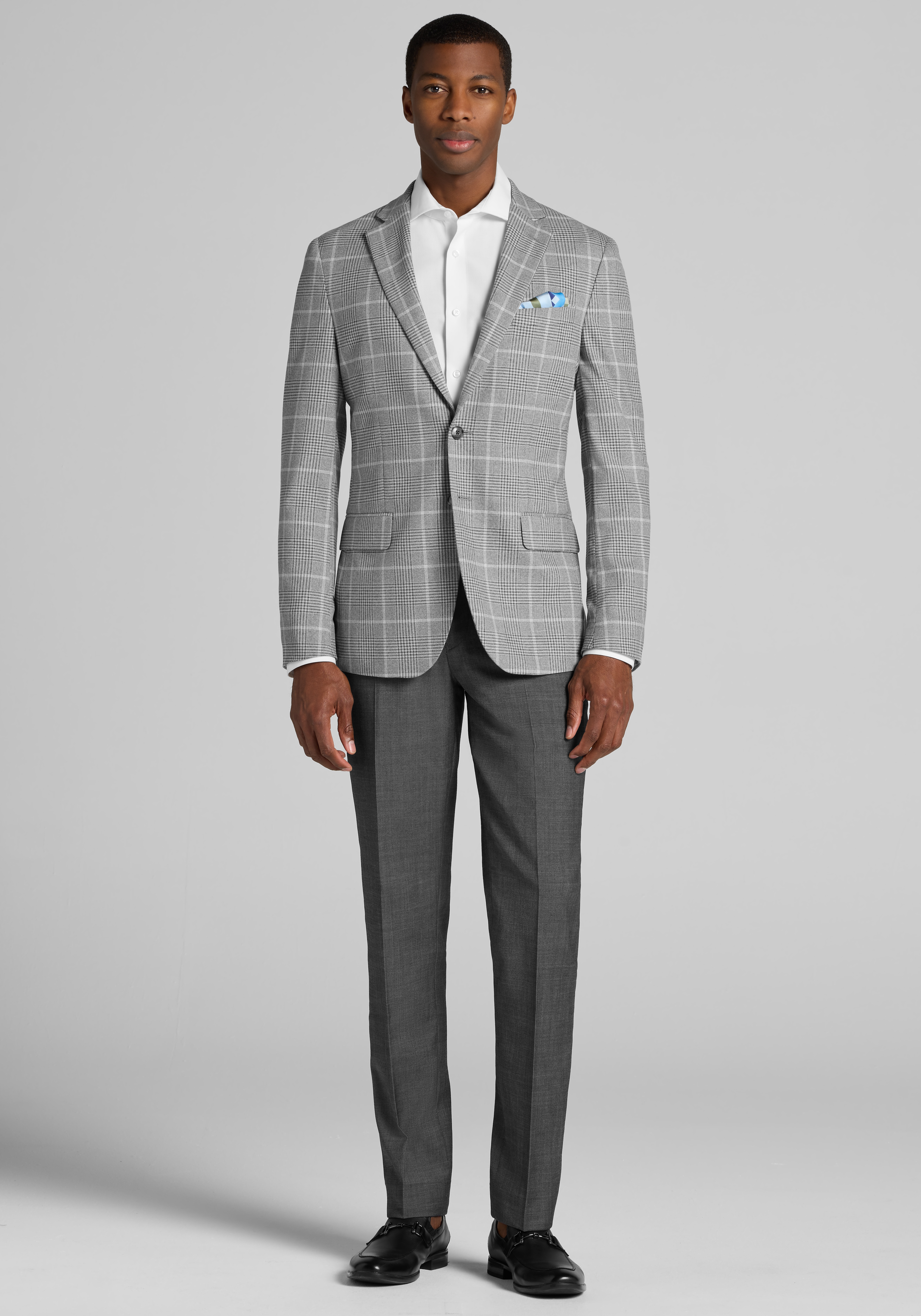 1905 Collection Slim Fit Plaid Sportcoat