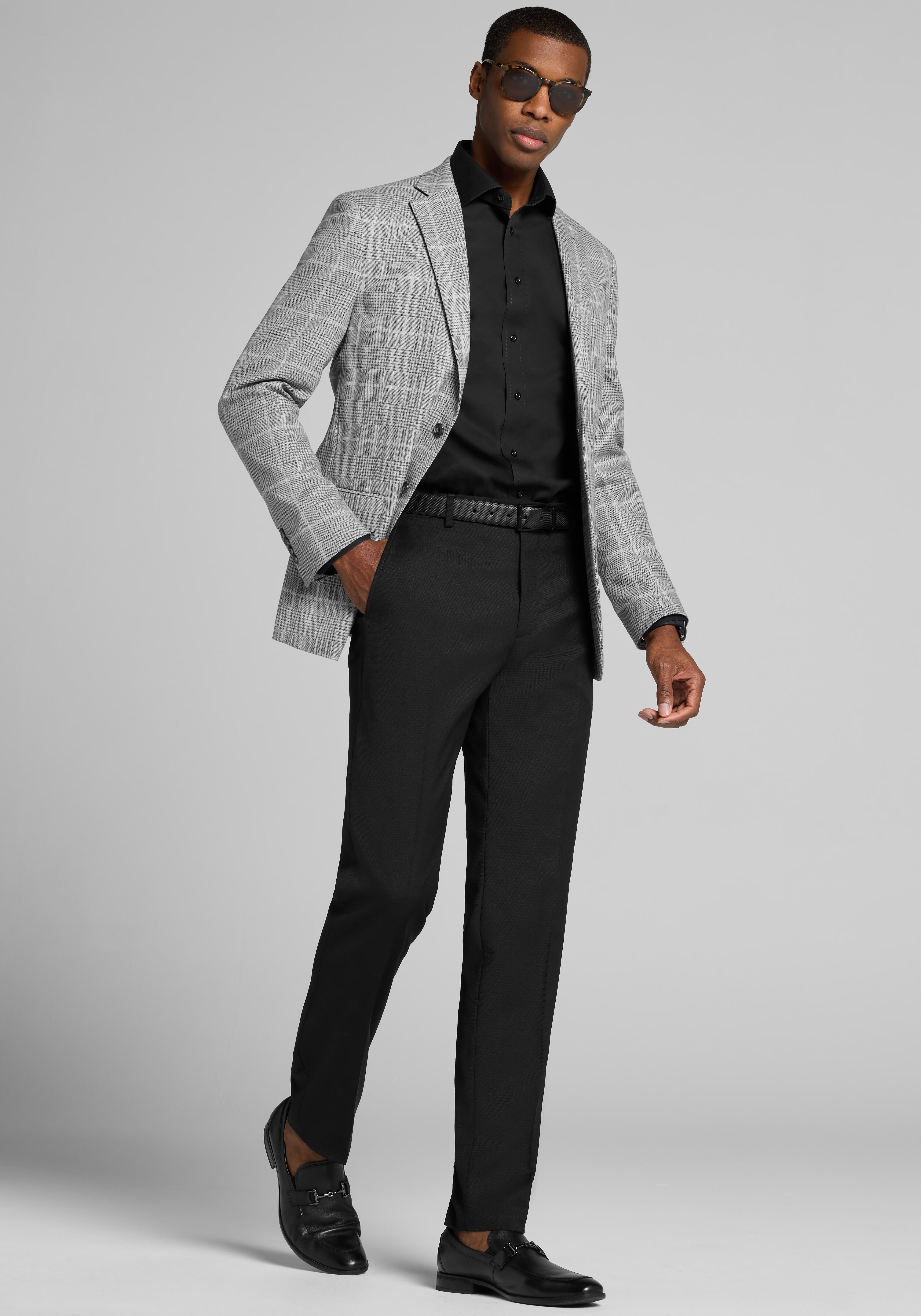 1905 Collection Slim Fit Plaid Sportcoat