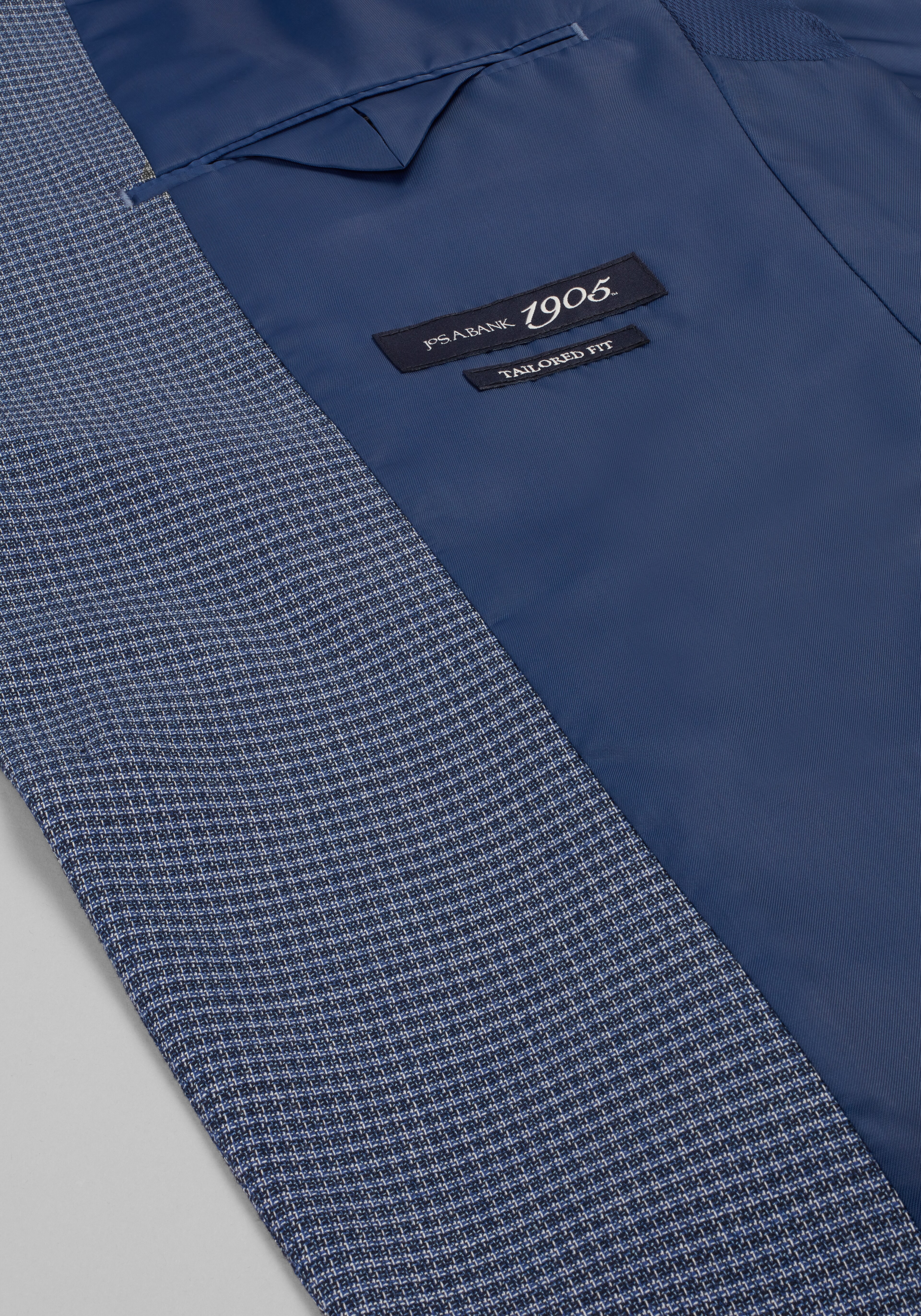 1905 Collection Tailored Fit Mini Check Sportcoat - Big & Tall