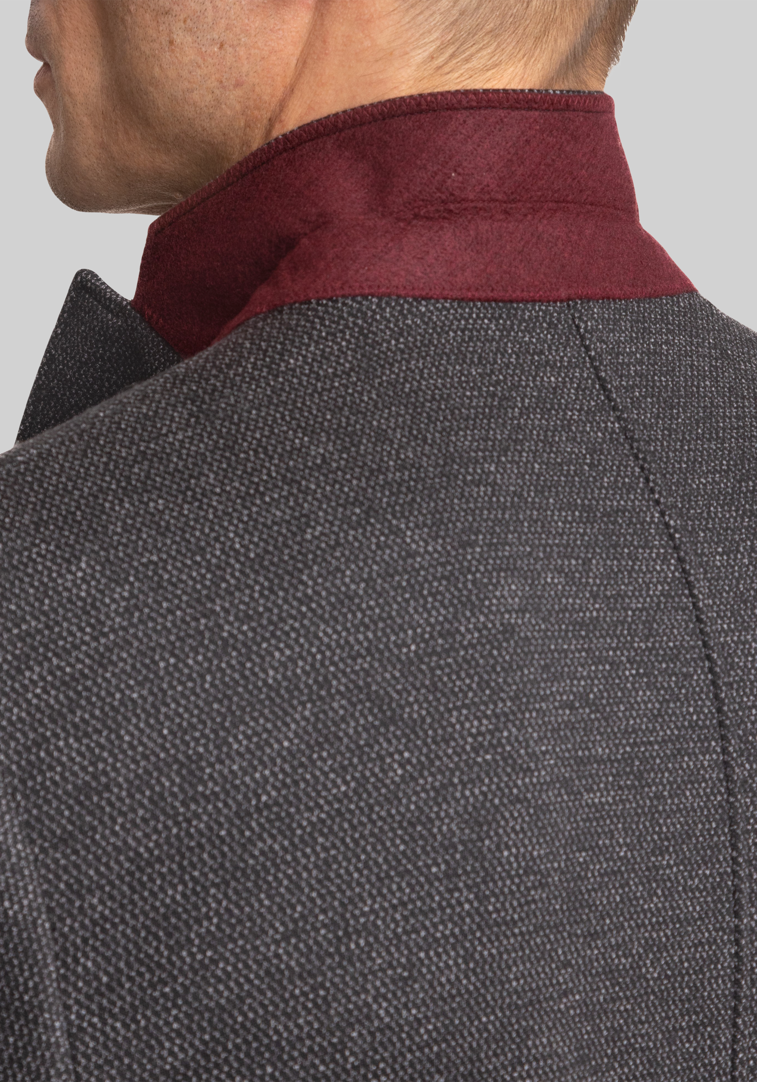 Gruner1949 Tailored Fit Basketweave 4-Way Stretch Knit Sportcoat