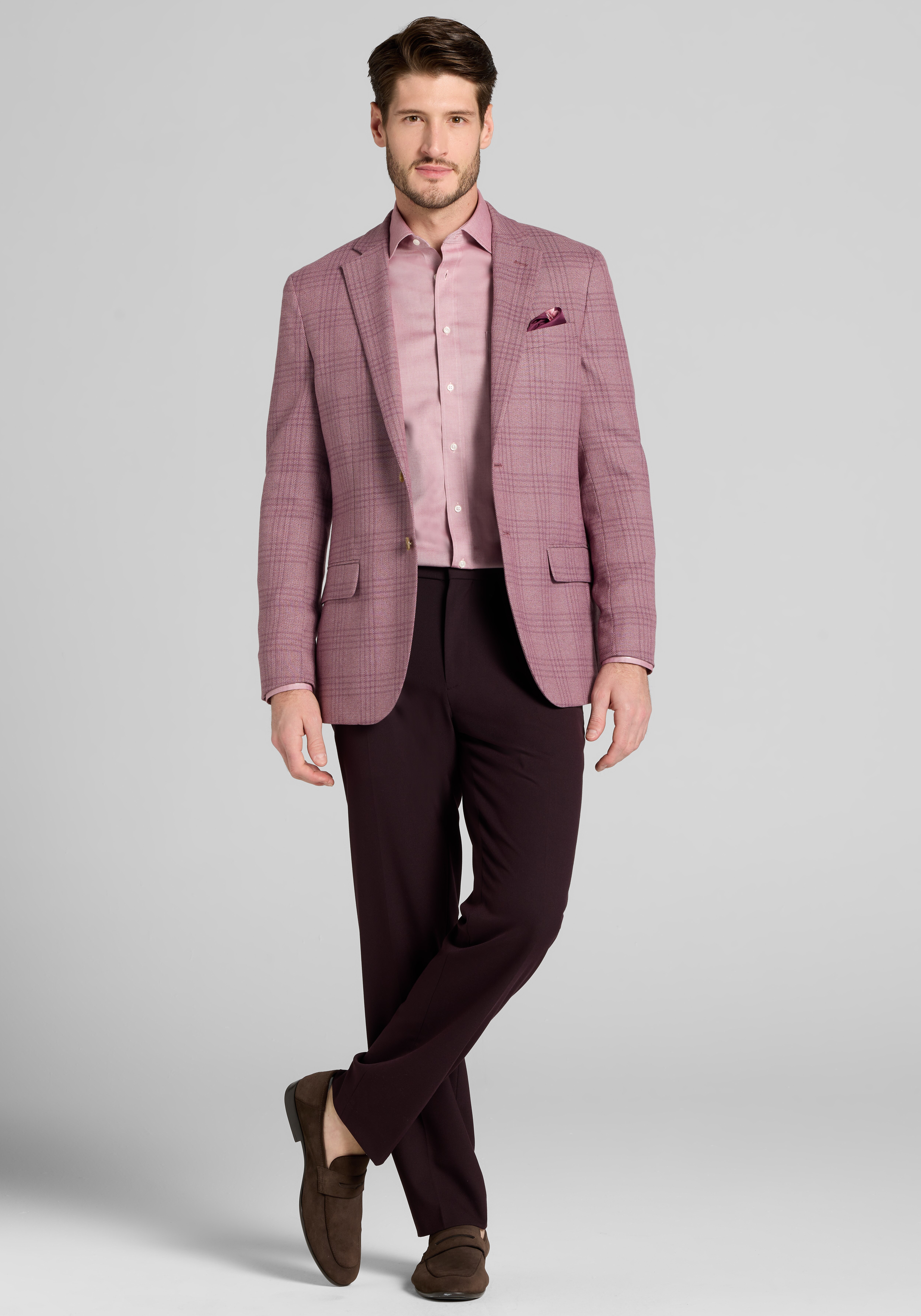 1905 Collection Slim Fit Plaid Sportcoat