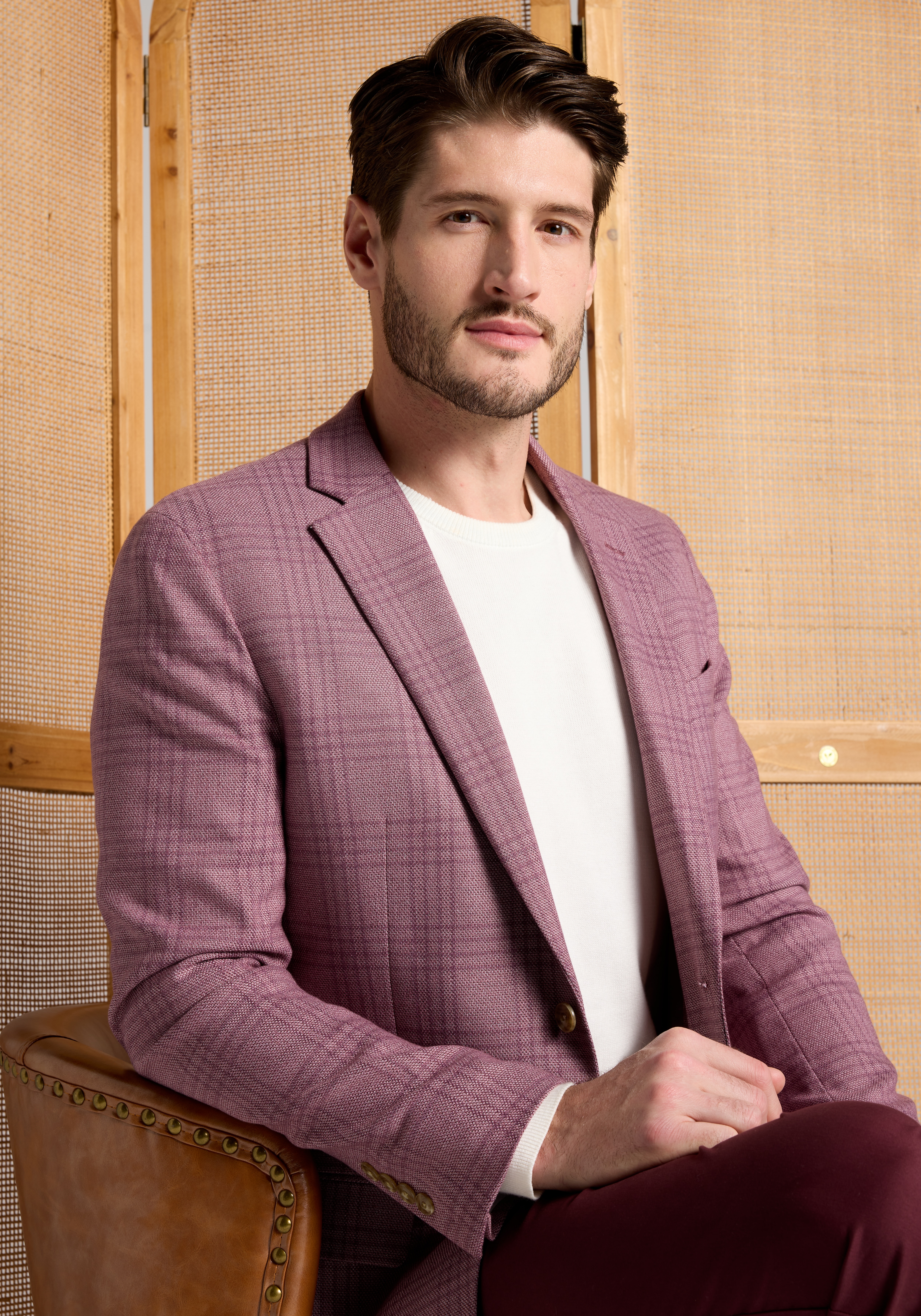 1905 Collection Slim Fit Plaid Sportcoat