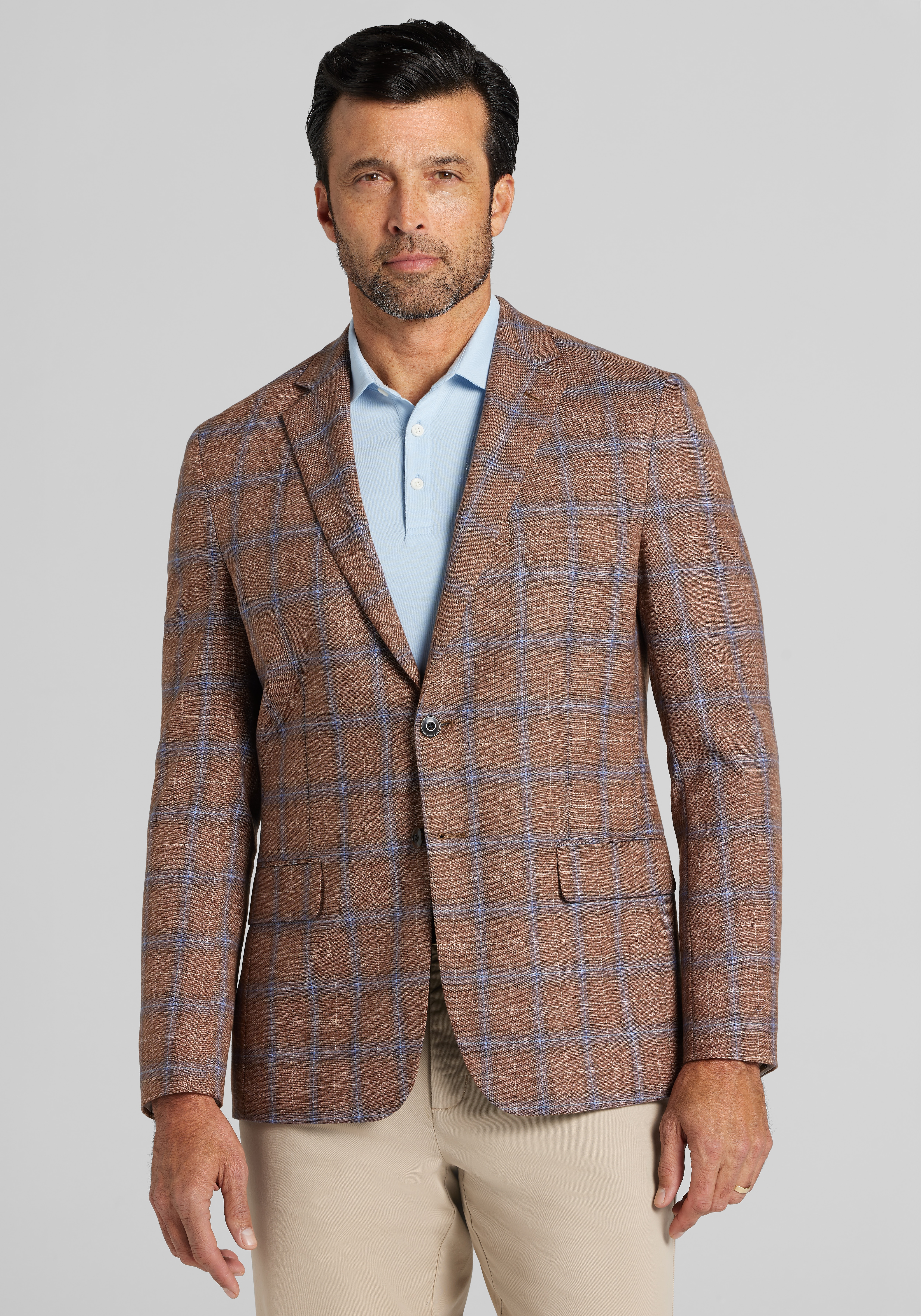 Men's Sportcoats, 1905 Collection Tailored Fit Plaid Sportcoat - Jos A Bank
