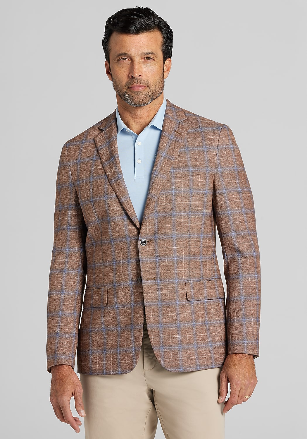 1905 Collection Tailored Fit Plaid Sportcoat