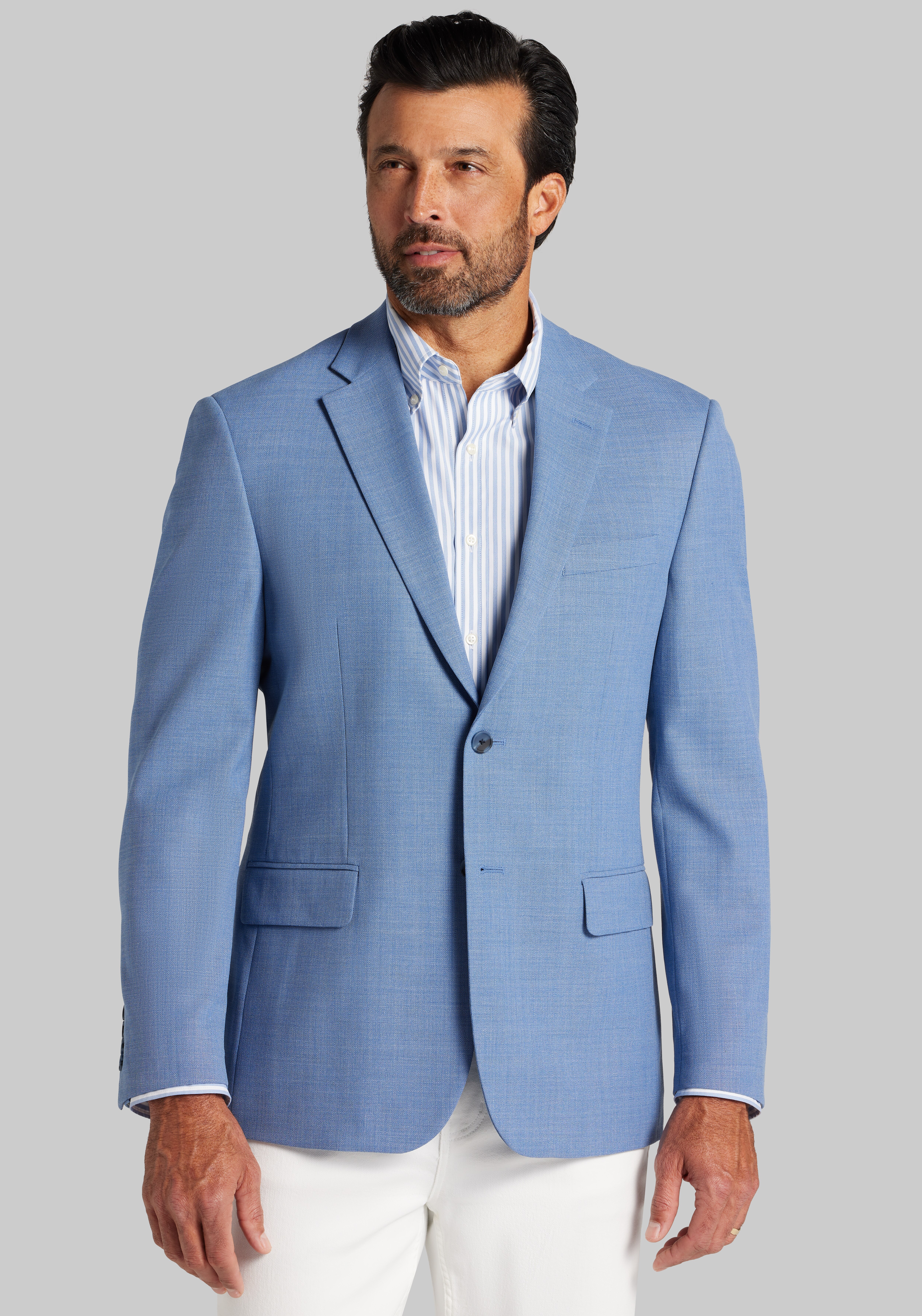 Men's Sportcoats, Traveler&reg; COOL<i>MOTION</i> Tailored Fit Sportcoat - Jos A Bank