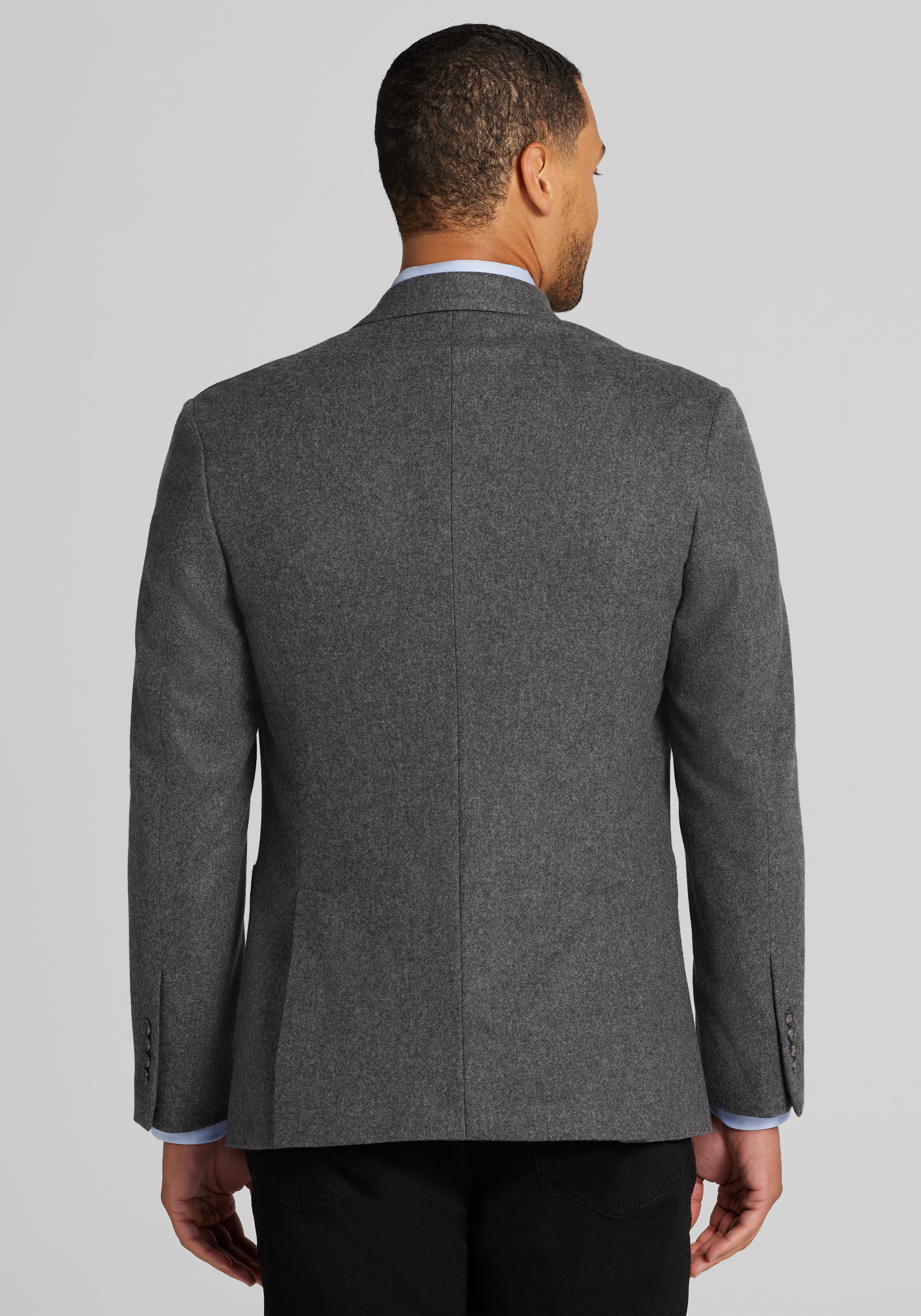 Reserve Collection Tailored Fit Wool Cashmere Blend Double Breasted Sportcoat