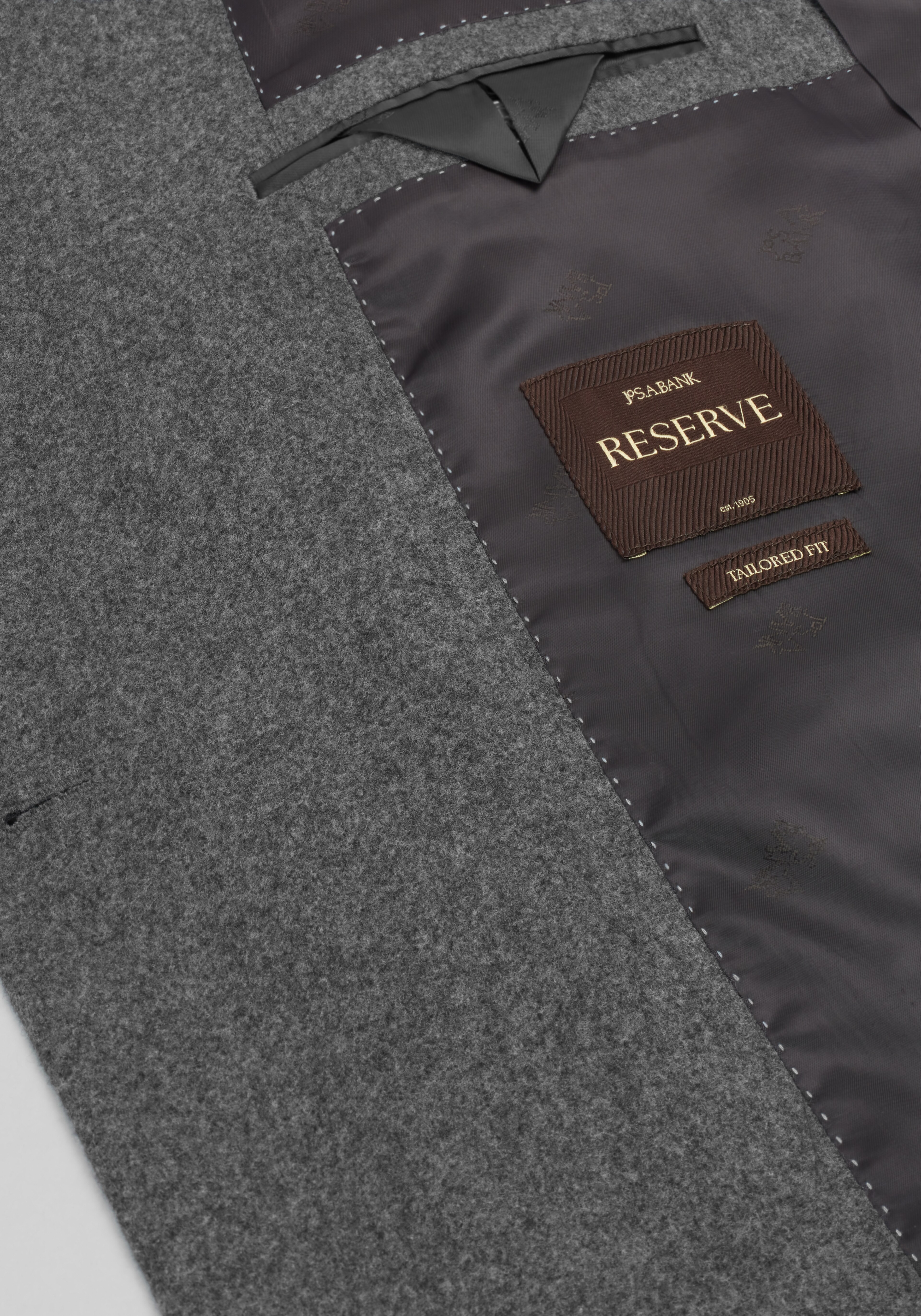 Reserve Collection Tailored Fit Wool Cashmere Blend Double Breasted Sportcoat