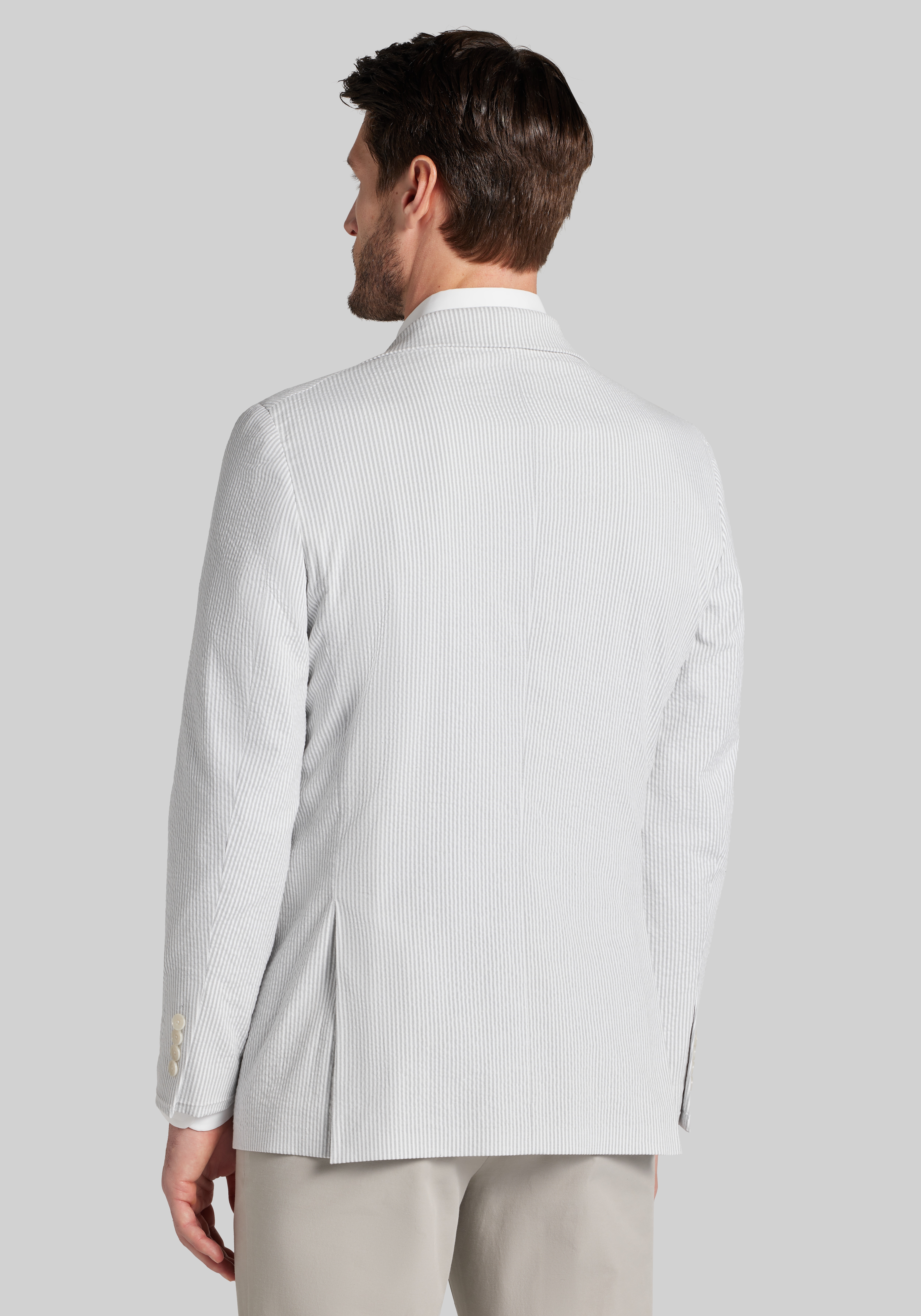 Jos. A. Bank Slim Fit Comfort Stretch Stripe Seersucker Sportcoat