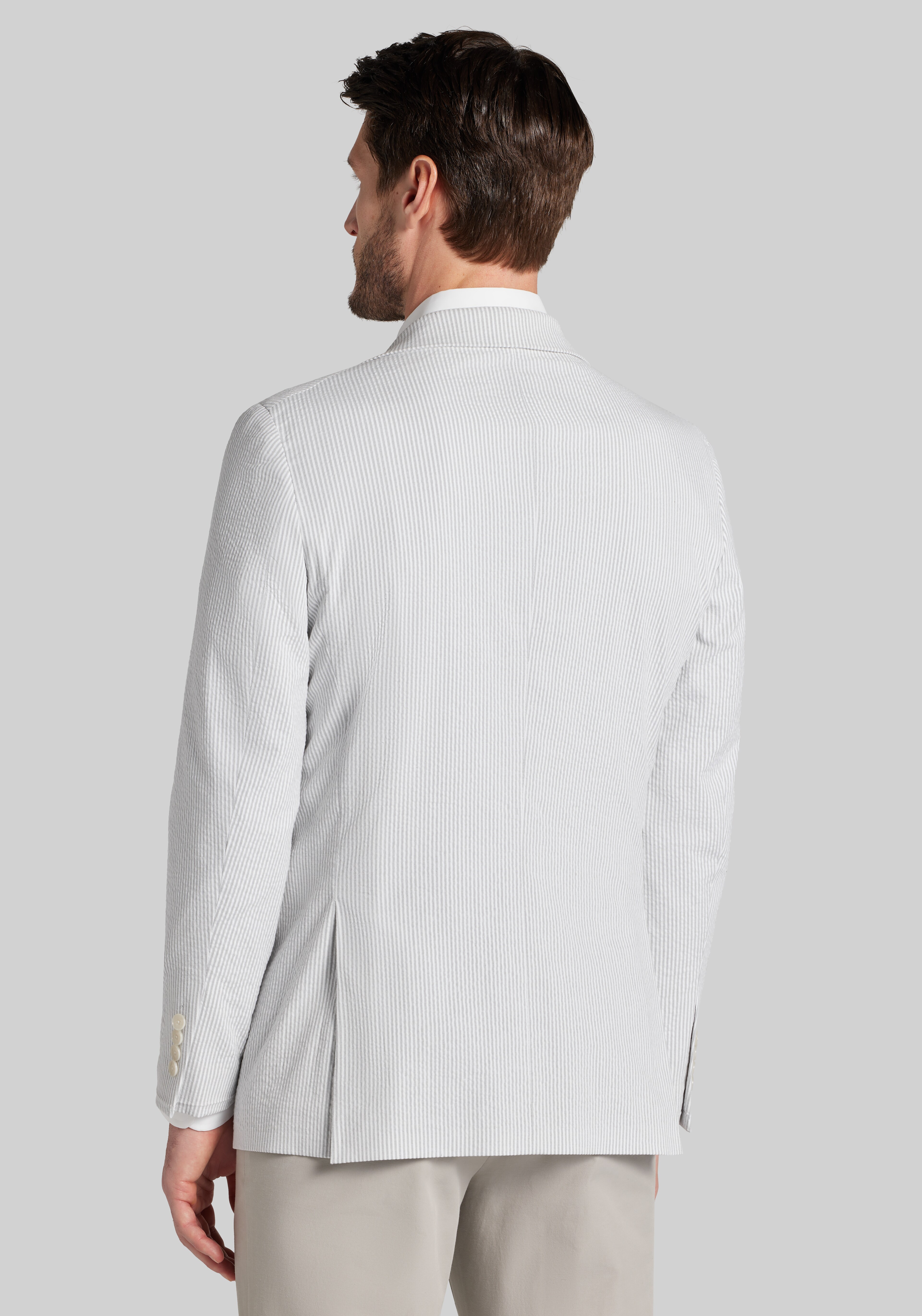 Jos. A. Bank Slim Fit Comfort Stretch Stripe Seersucker Sportcoat - Big & Tall CLEARANCE