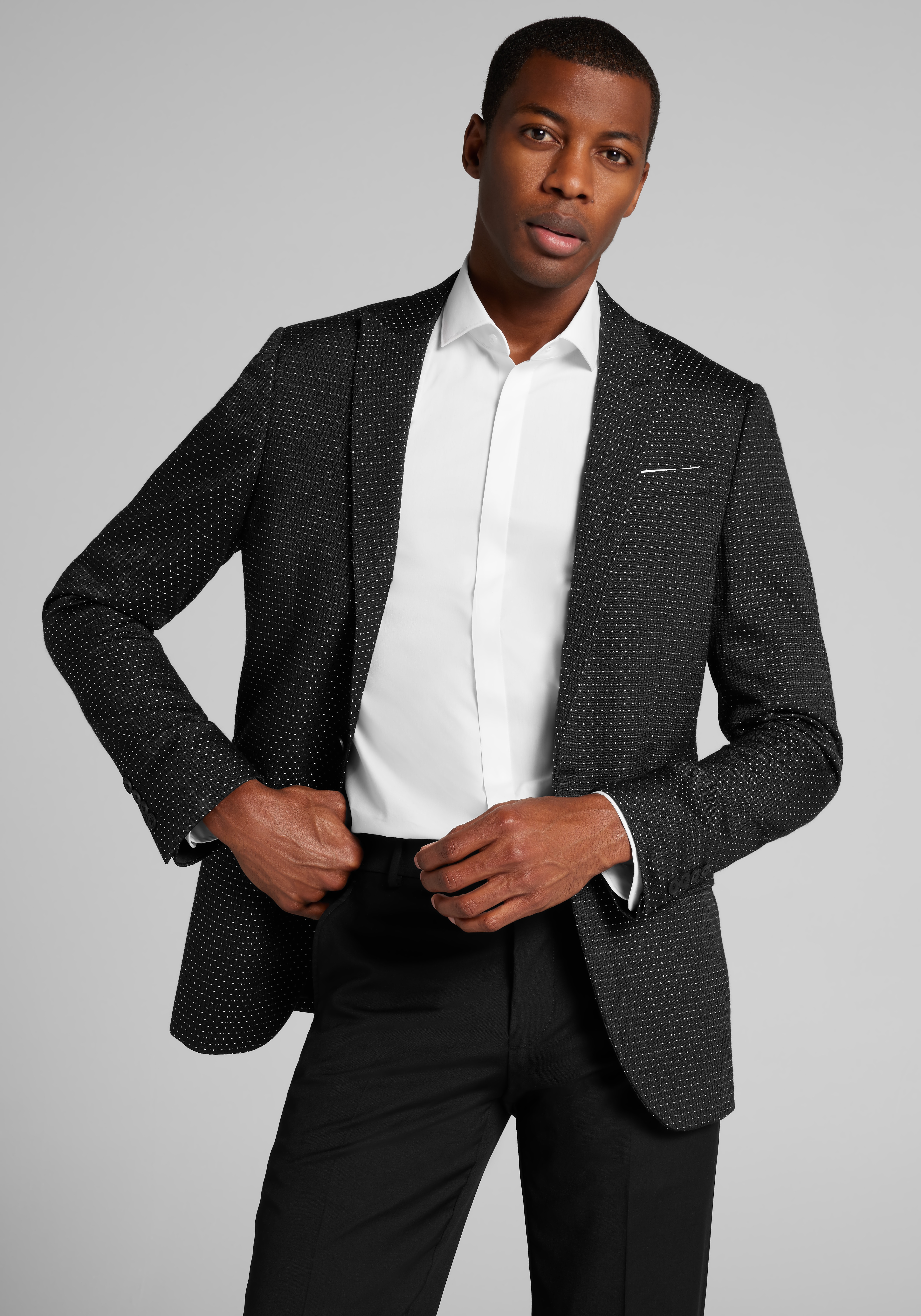 Jos. A. Bank Skinny Fit Polka Dot Dinner Jacket