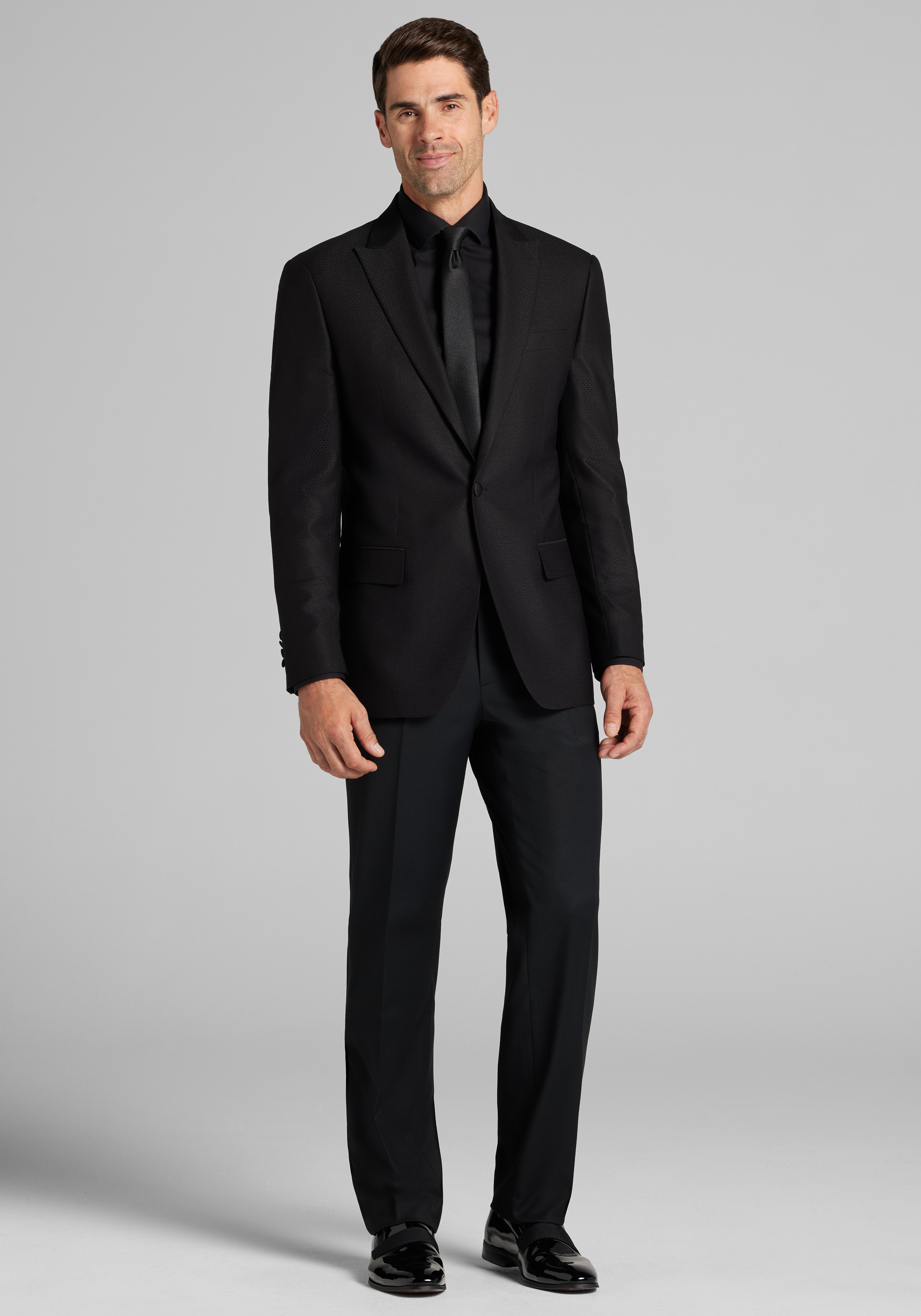 Jos. A. Bank Traditional Fit Comfort Stretch Micro Texture Dinner Jacket