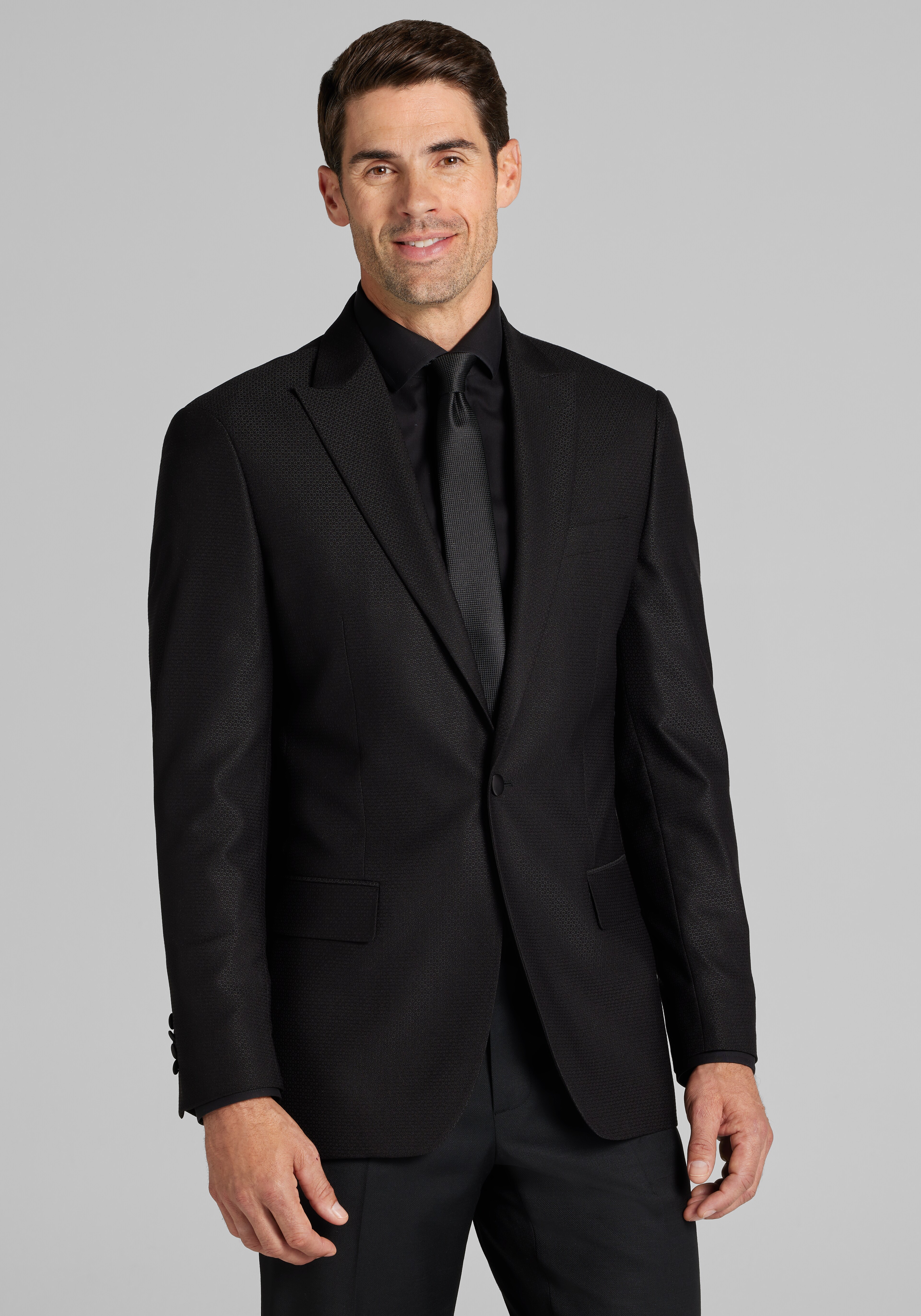 Jos. A. Bank Traditional Fit Comfort Stretch Micro Texture Dinner Jacket - Big & Tall CLEARANCE