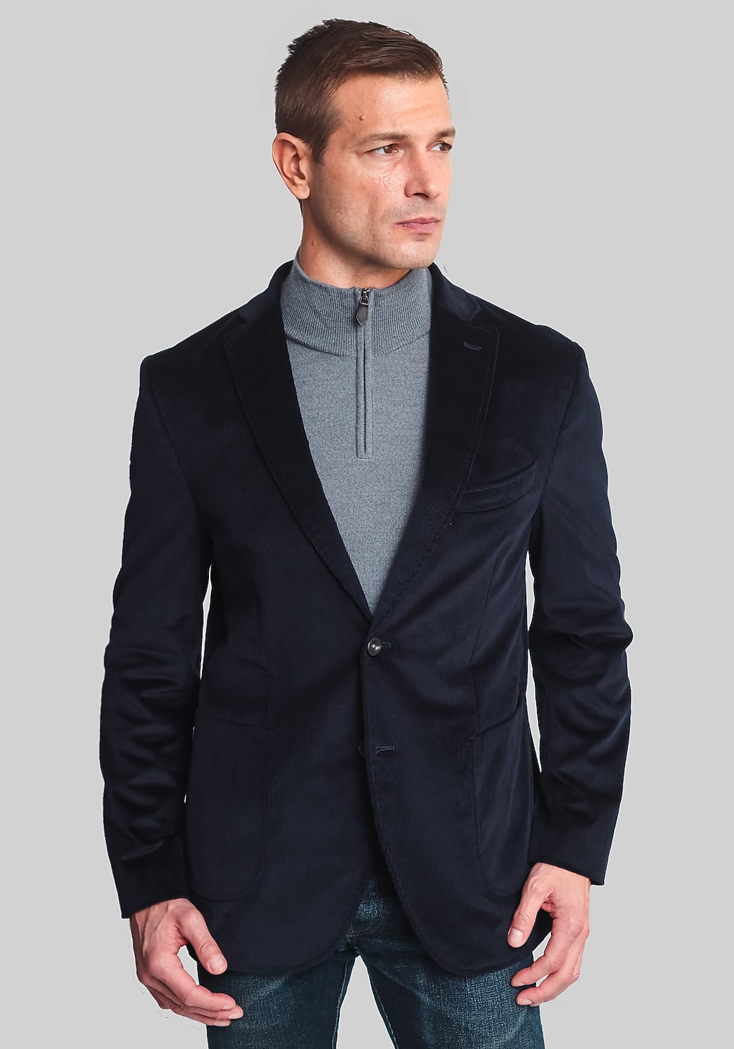 Gruner1949 Tailored Fit Corduroy 4-Way Stretch Sportcoat