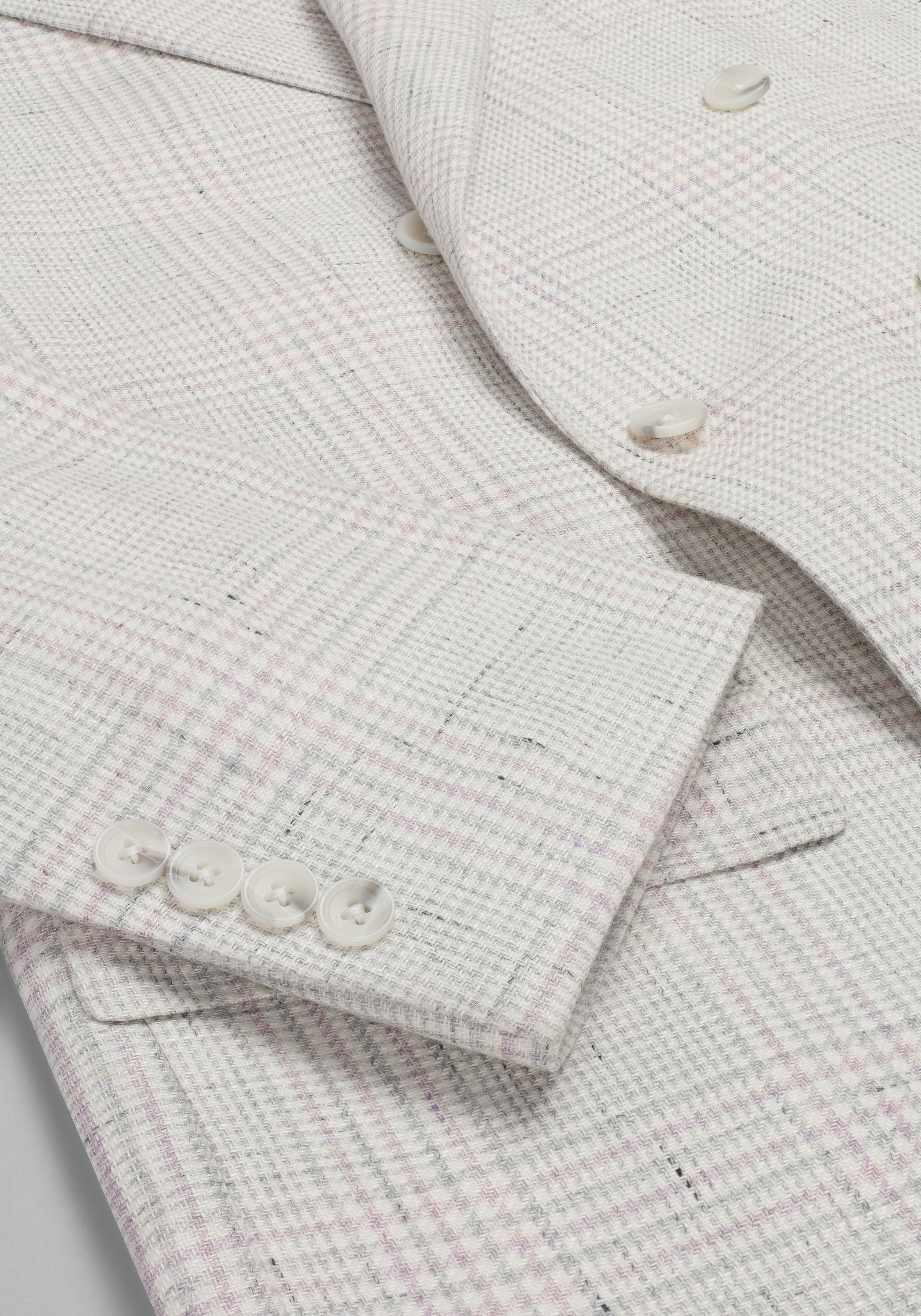 Reserve Collection Tailored Fit Double Breasted Plaid Sportcoat