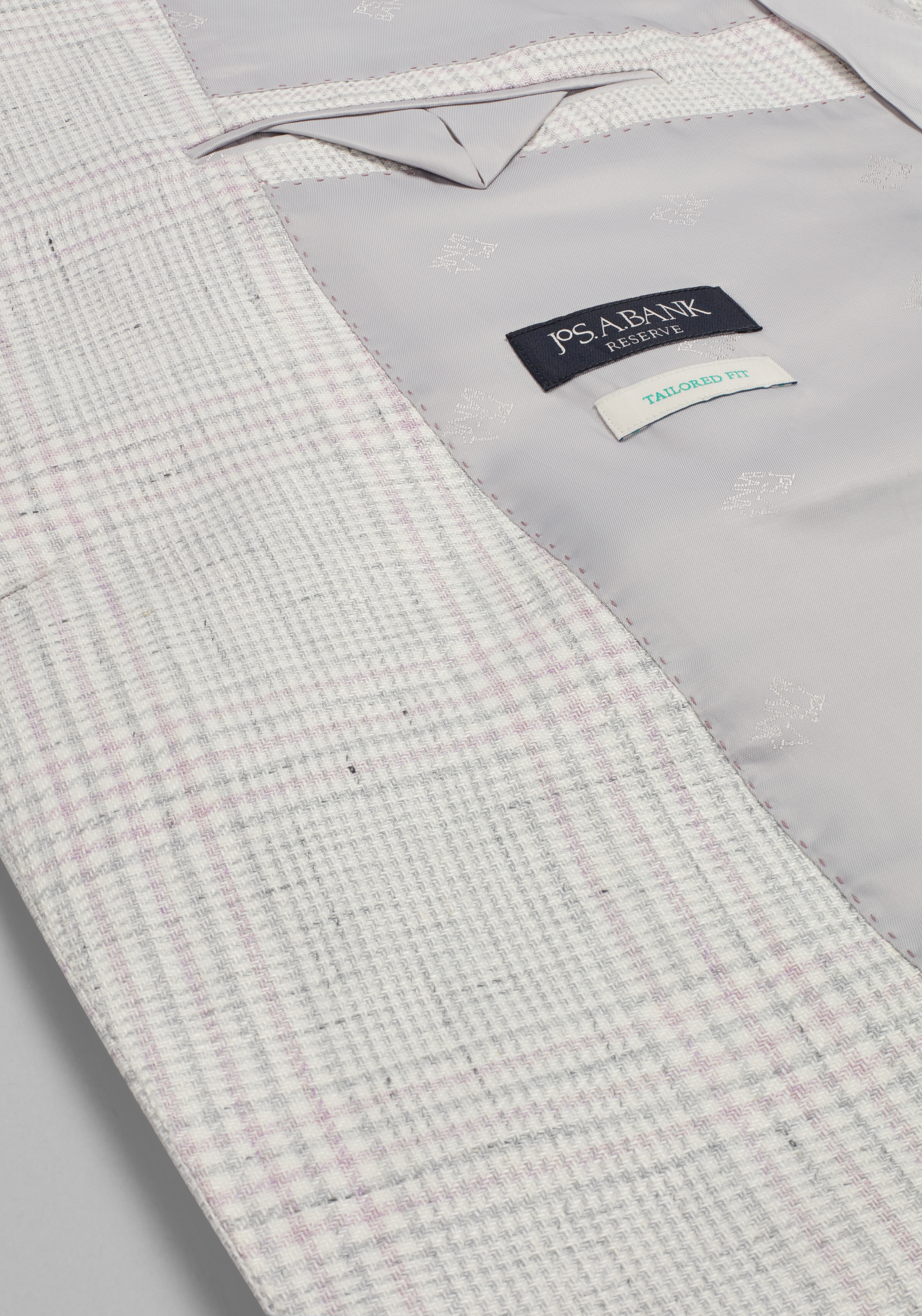 Reserve Collection Tailored Fit Double Breasted Plaid Sportcoat