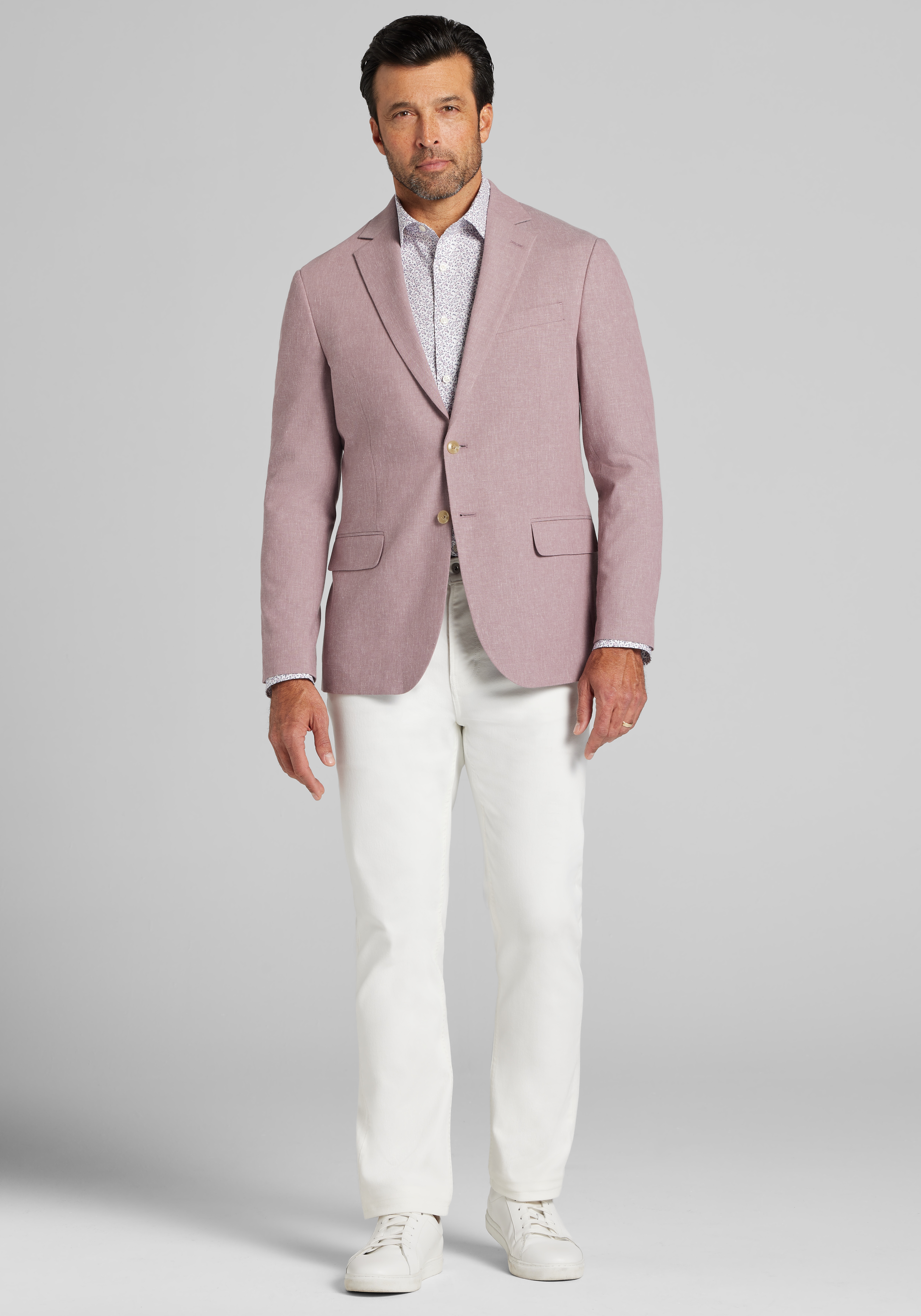 Jos. A. Bank Comfort Stretch Tailored Fit Linen Blend Sportcoat