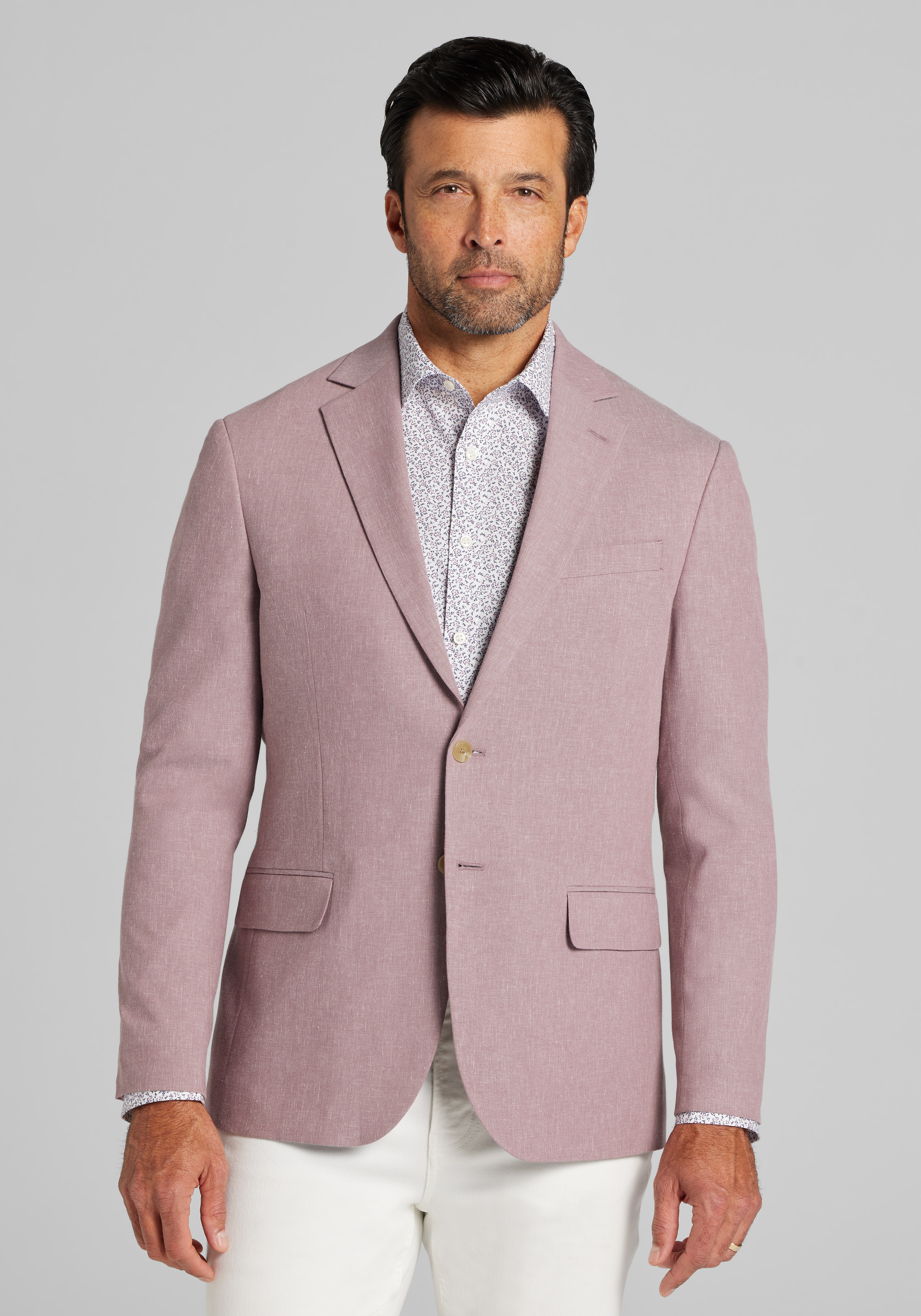 Jos. A. Bank Comfort Stretch Tailored Fit Linen Blend Sportcoat