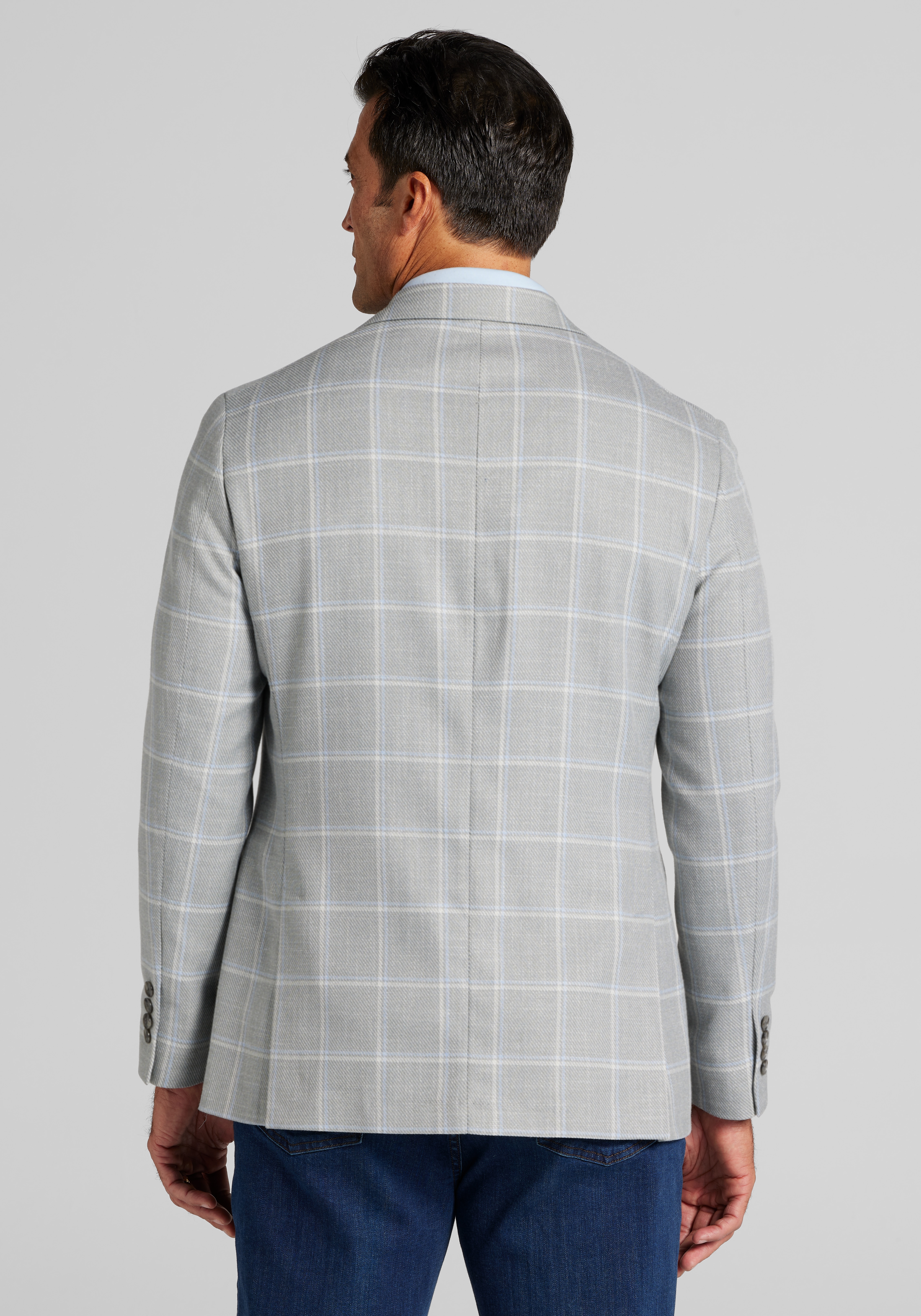 Jos. A. Bank Comfort Stretch Tailored Fit Windowpane Sportcoat