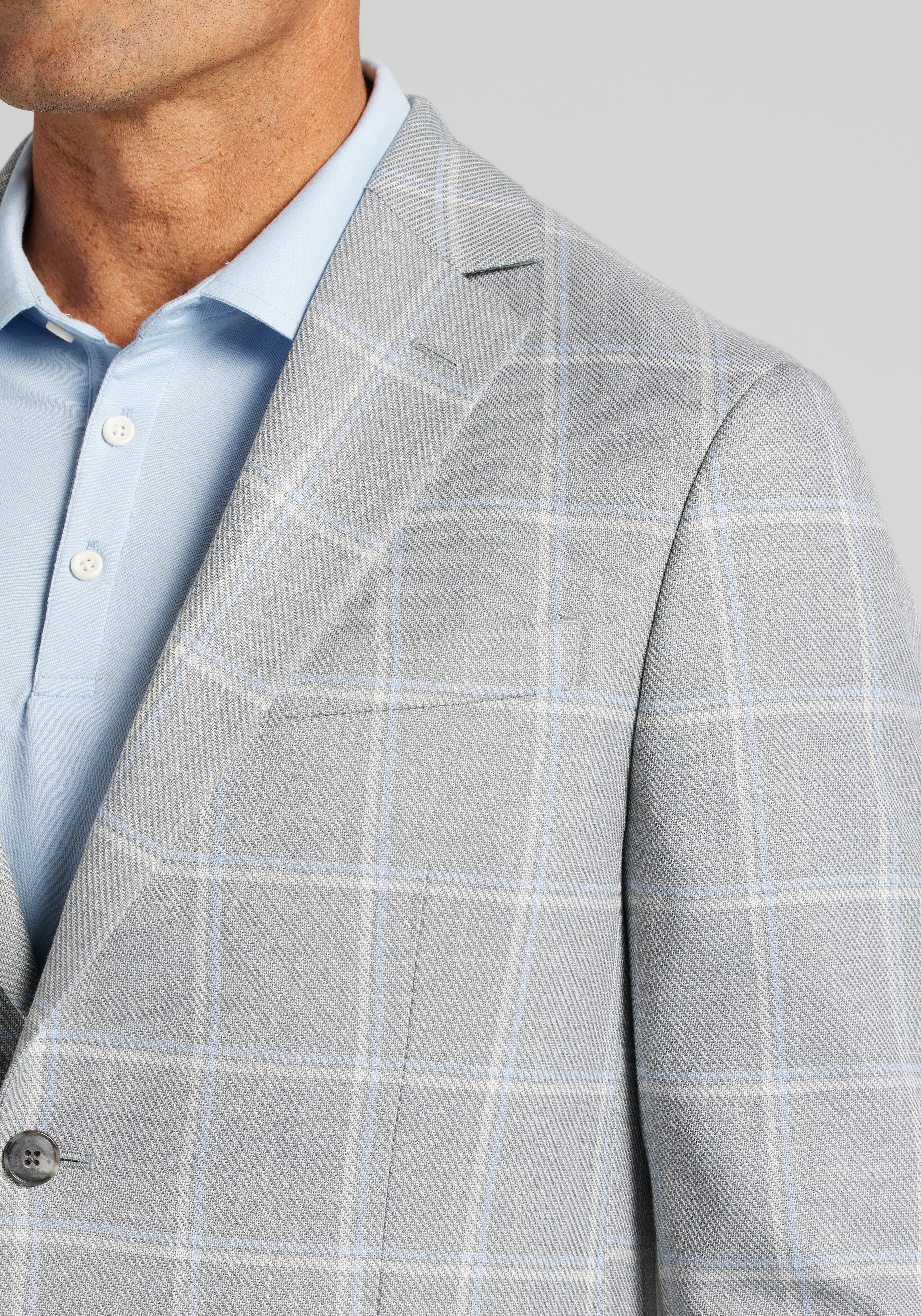 Jos. A. Bank Comfort Stretch Tailored Fit Windowpane Sportcoat