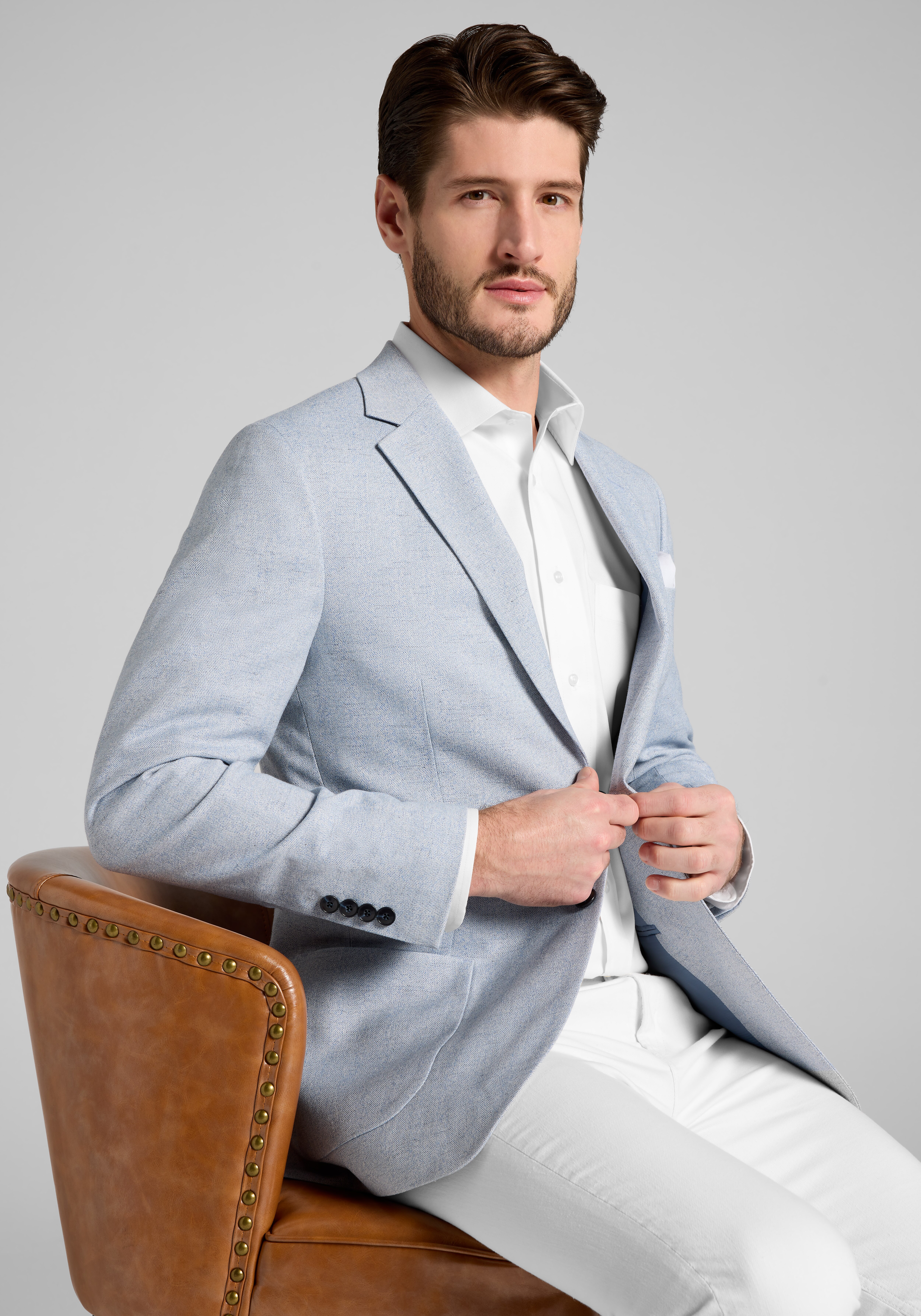 Jos. A. Bank Slim Fit Comfort Stretch Herringbone Sportcoat