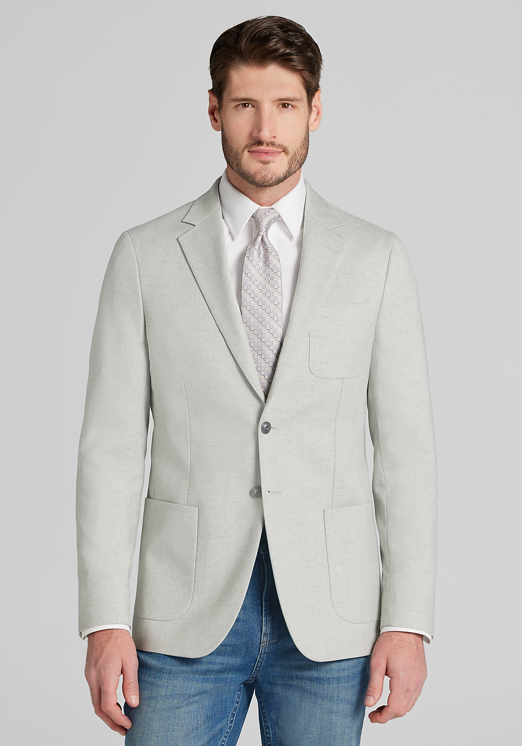 Jos. A. Bank Slim Fit Comfort Stretch Herringbone Sportcoat
