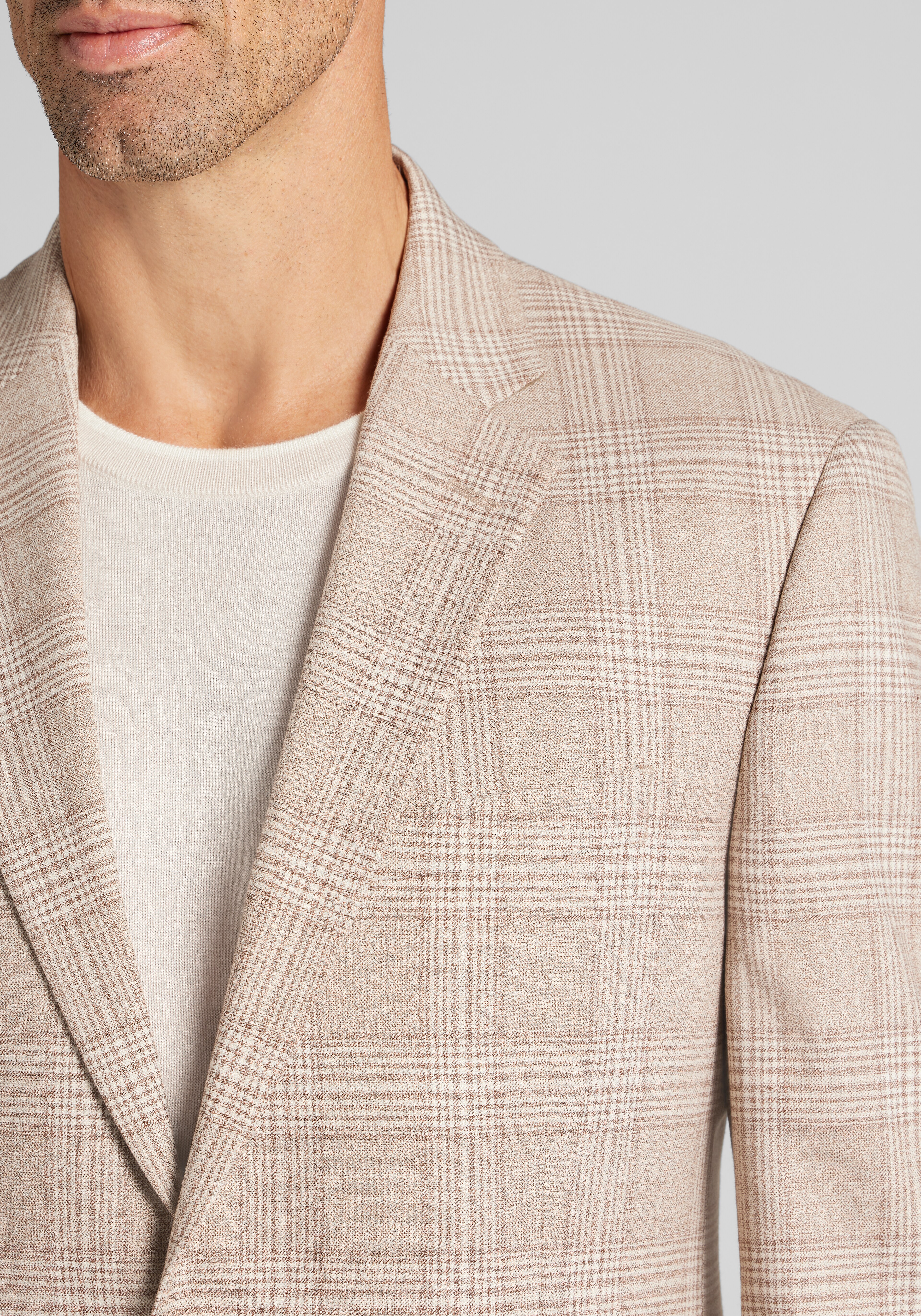 Jos. A. Bank Traditional Fit Comfort Stretch Plaid Sportcoat - Big & Tall CLEARANCE