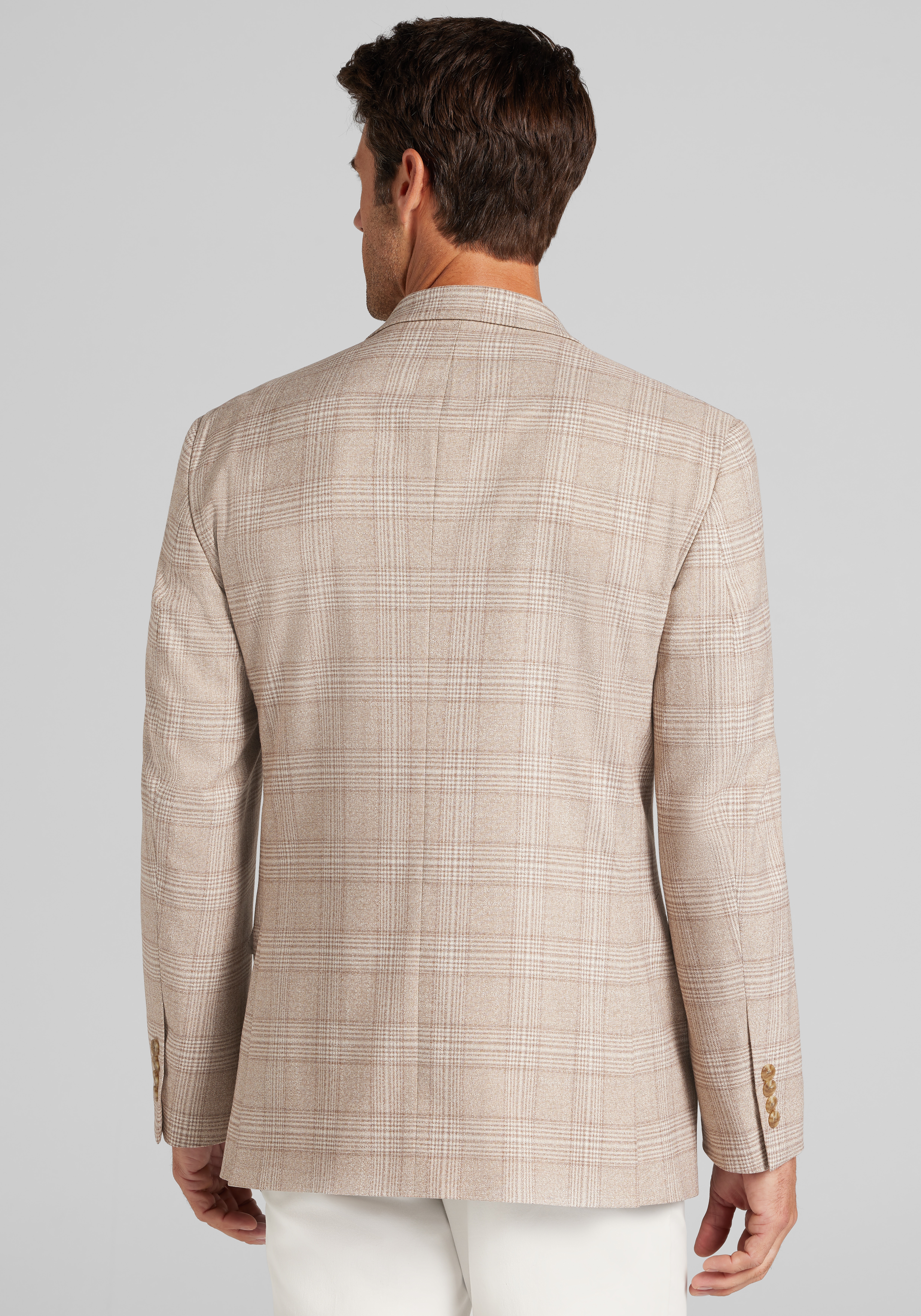 Jos. A. Bank Traditional Fit Comfort Stretch Plaid Sportcoat - Big & Tall