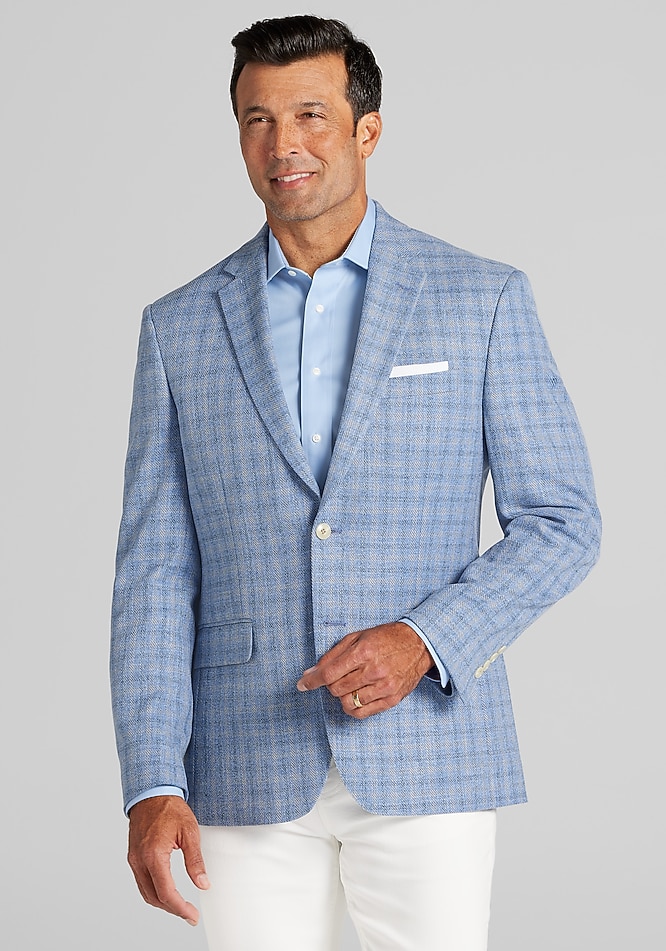 Jos. A. Bank Comfort Stretch Traditional Fit Check Sportcoat - Big